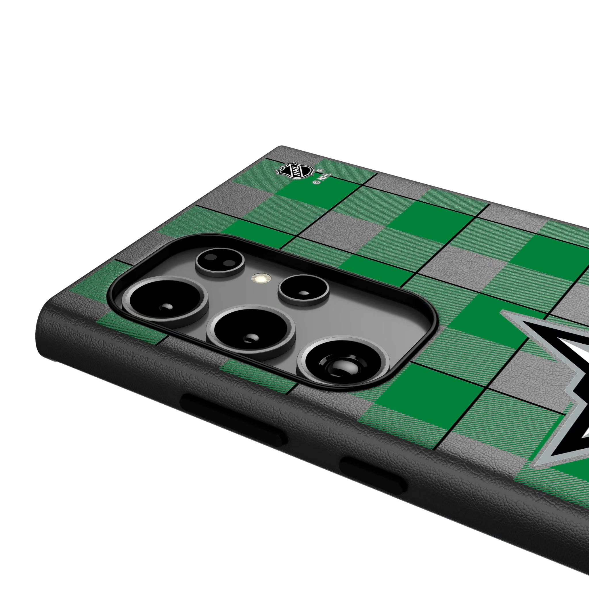 Dallas Stars Plaid Galaxy MagSafe Compatible Phone Case for Samsung Galaxy - Detail