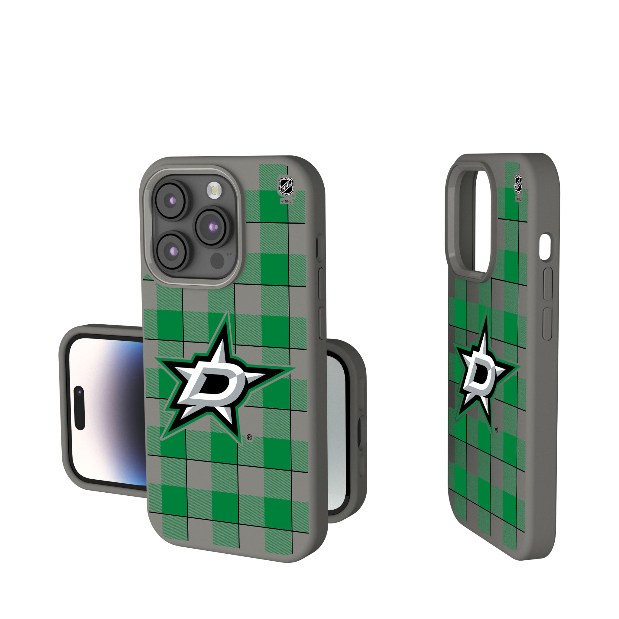 Dallas Stars Plaid iPhone Soft Touch Phone Case for Apple iPhone