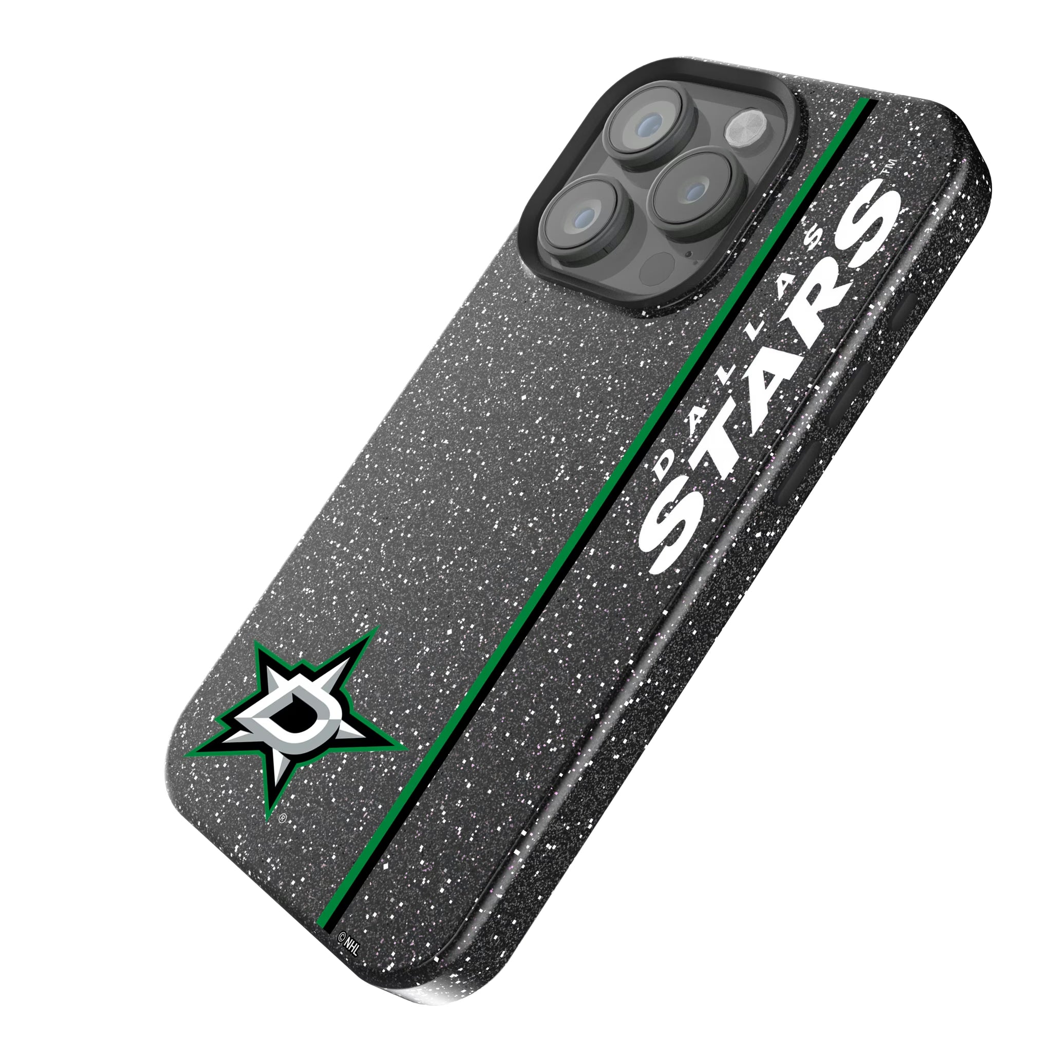 Dallas Stars Sidebar iPhone Bling Phone Case for Apple iPhone - Isometric View