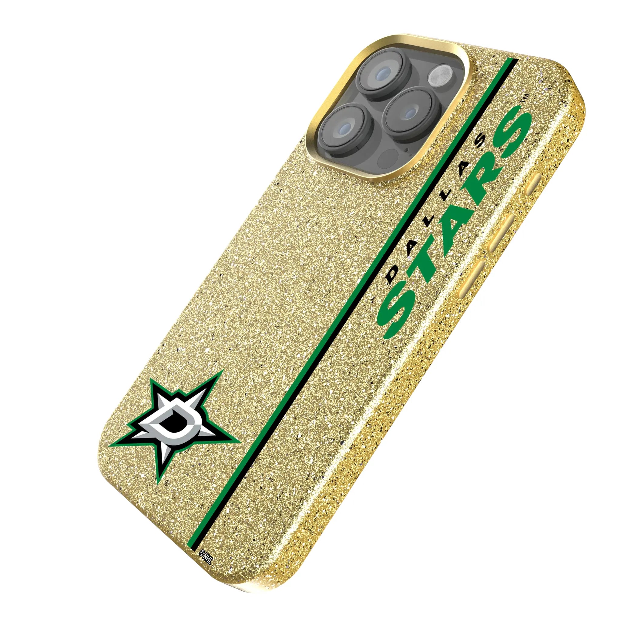 Dallas Stars Sidebar iPhone Bling Phone Case for Apple iPhone - Isometric View