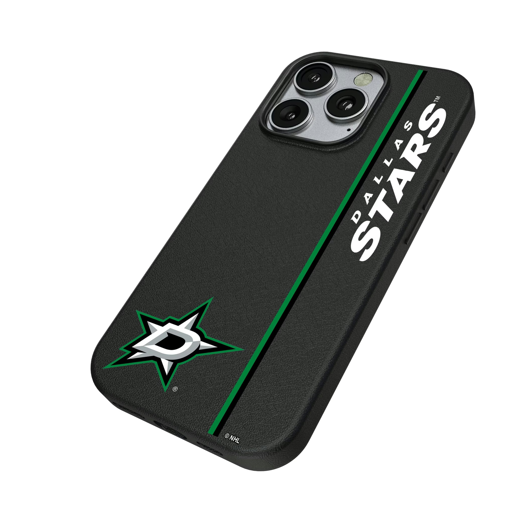 Dallas Stars Sidebar iPhone MagSafe Compatible Phone Case for Apple iPhone - Isometric View