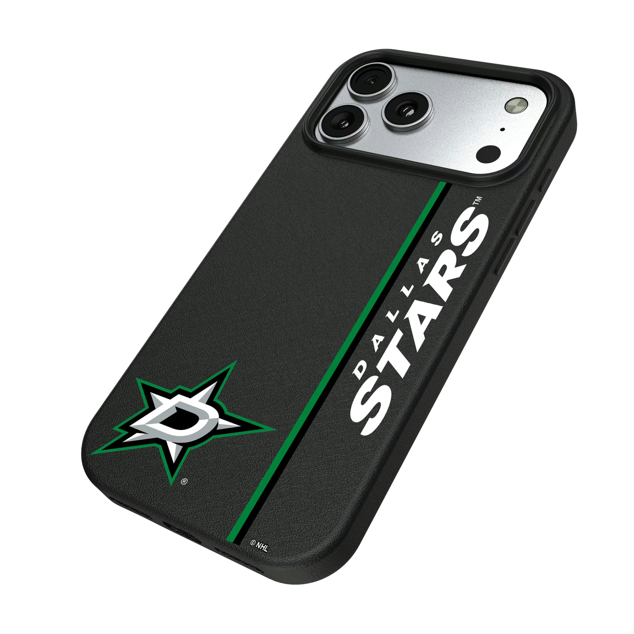 Dallas Stars Sidebar iPhone MagSafe Compatible Phone Case for Apple iPhone - Isometric View#Device_iPhone 17 Pro Max
