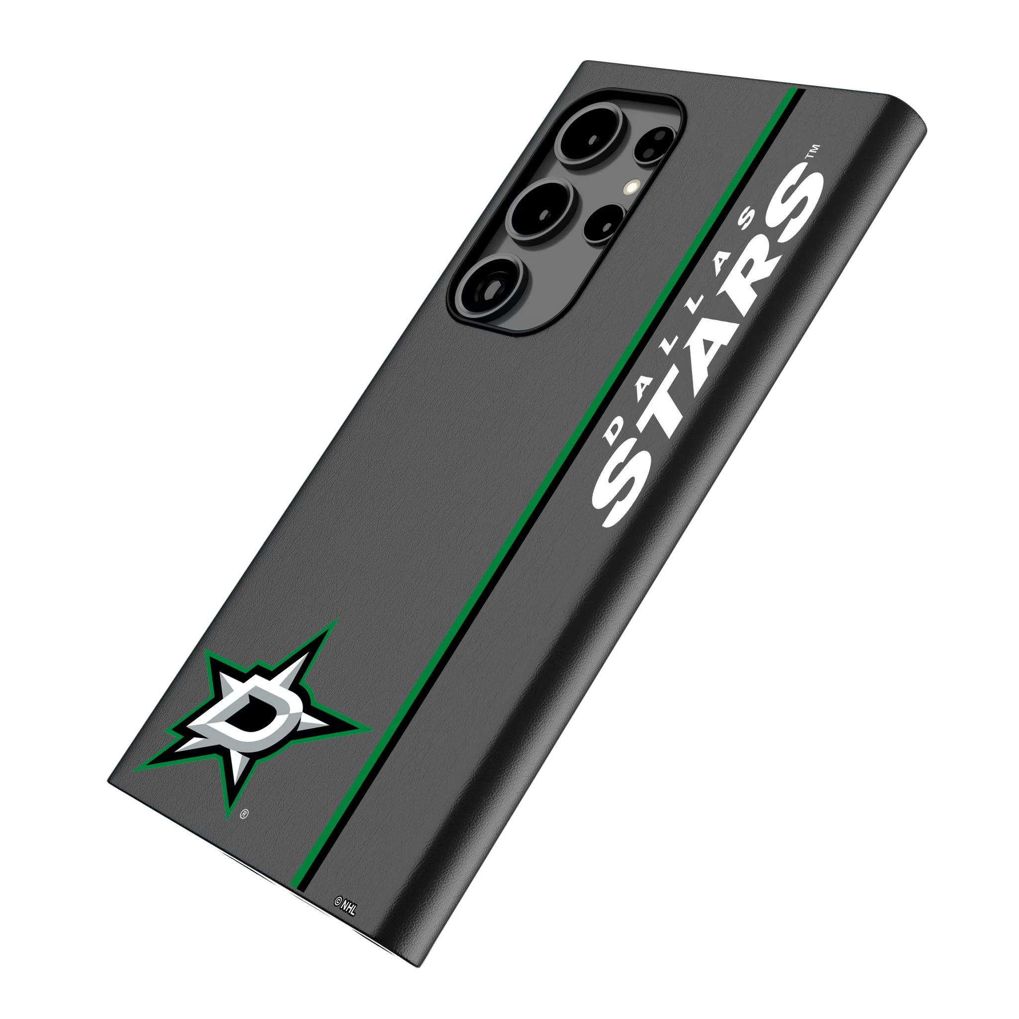 Dallas Stars Sidebar Galaxy MagSafe Compatible Phone Case for Samsung Galaxy - Isometric View
