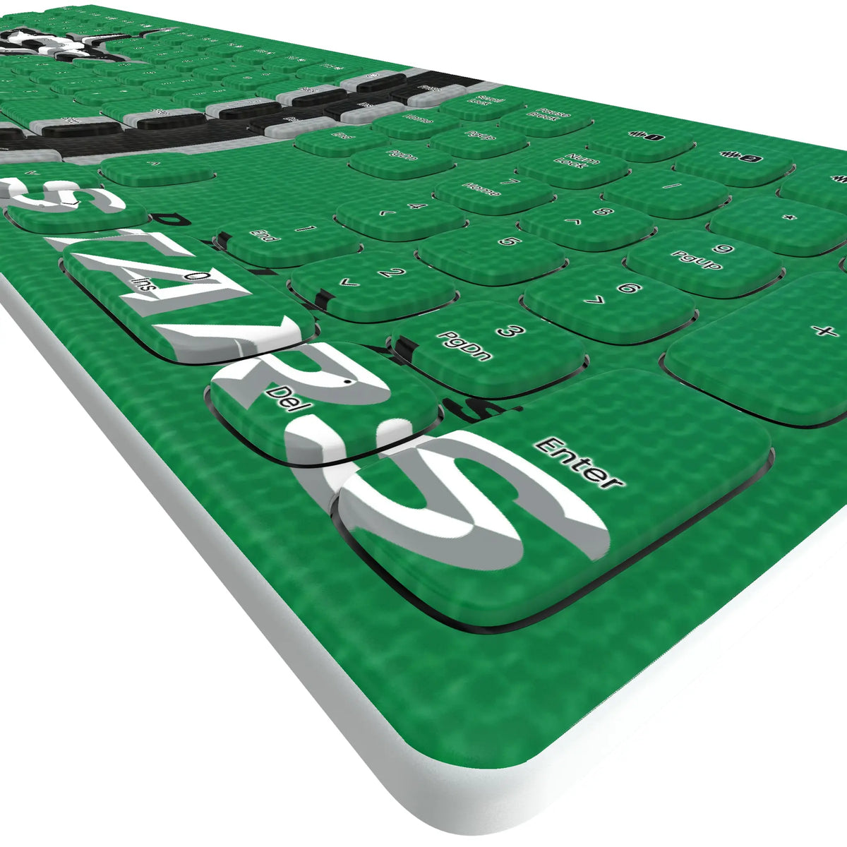 Dallas Stars Stripe KKB605 Curved Wireless Keyboard - Detail