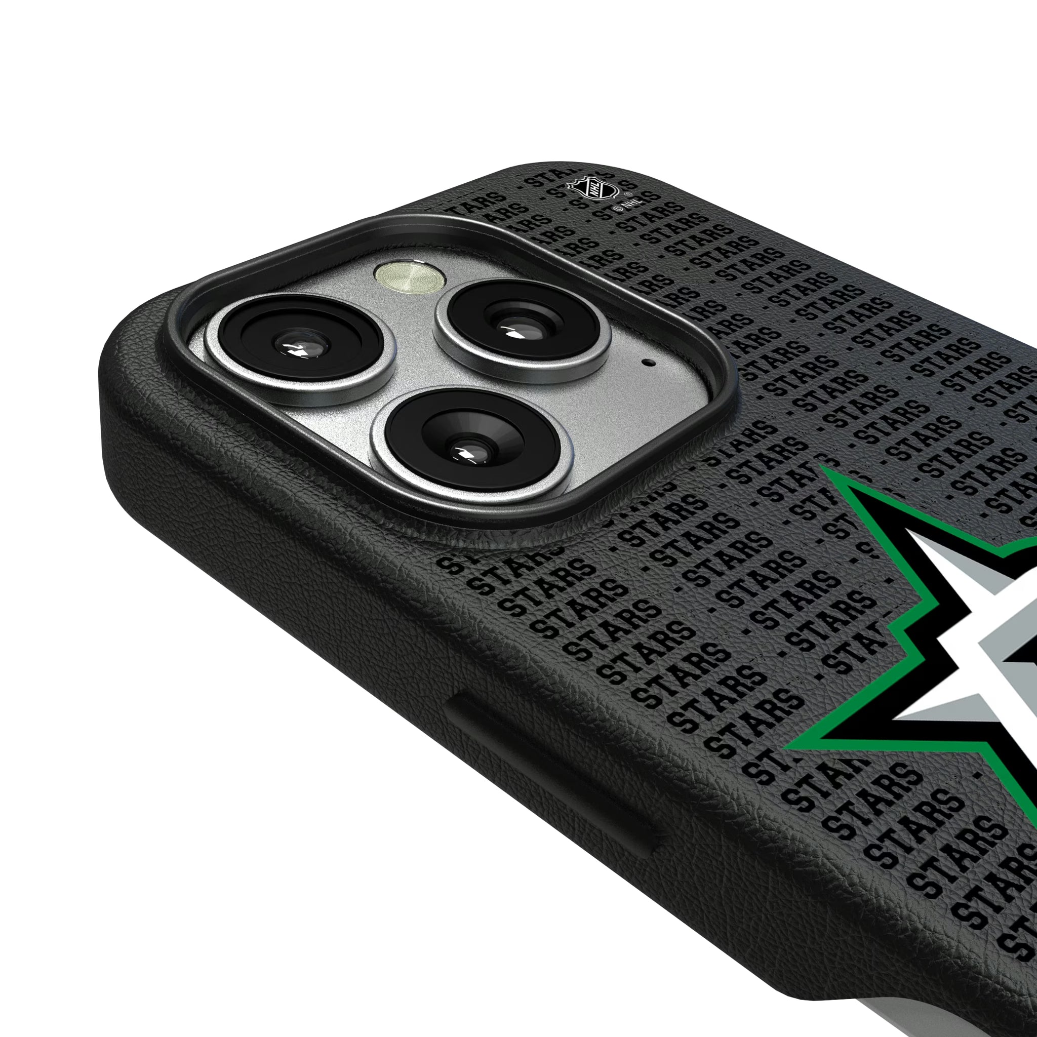 Dallas Stars Text Backdrop iPhone MagSafe Compatible Phone Case for Apple iPhone - Detail