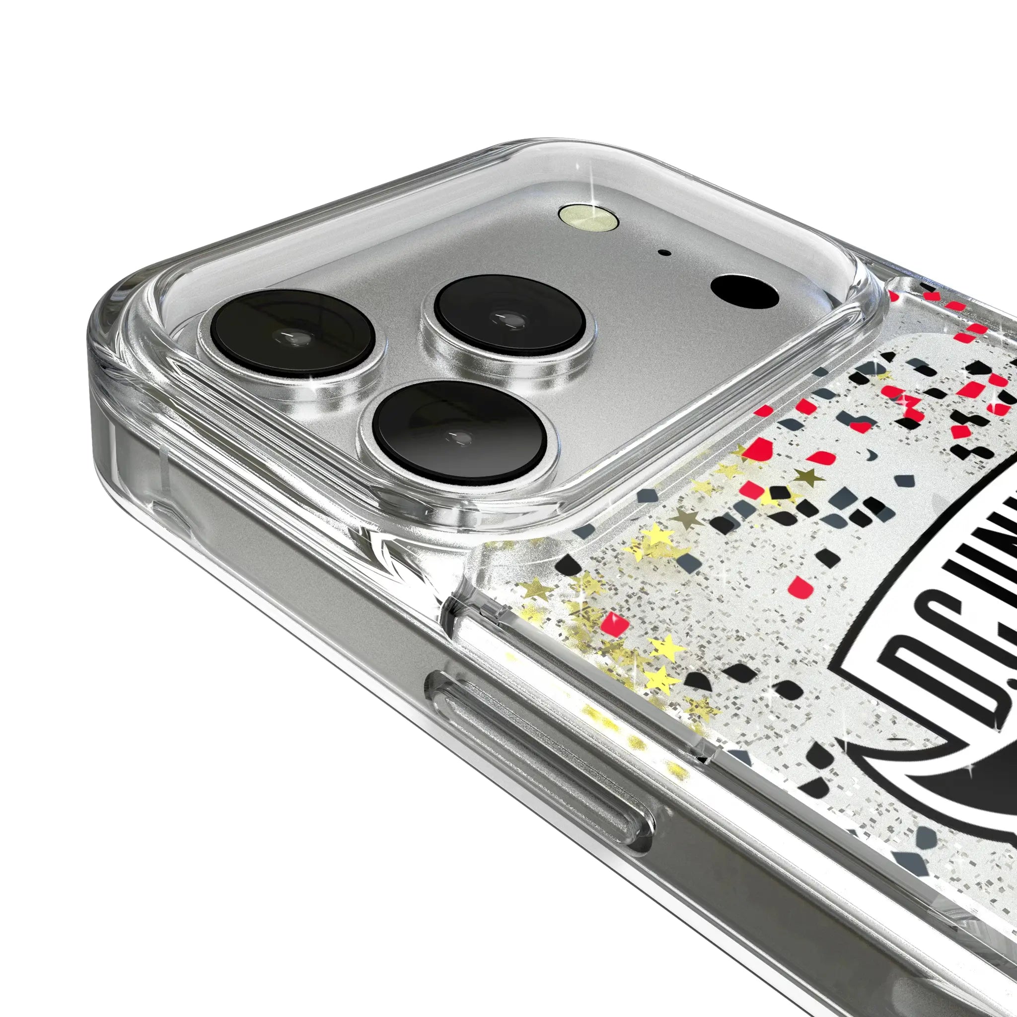 DC United Confetti iPhone Glitter Phone Case for Apple iPhone - Detail