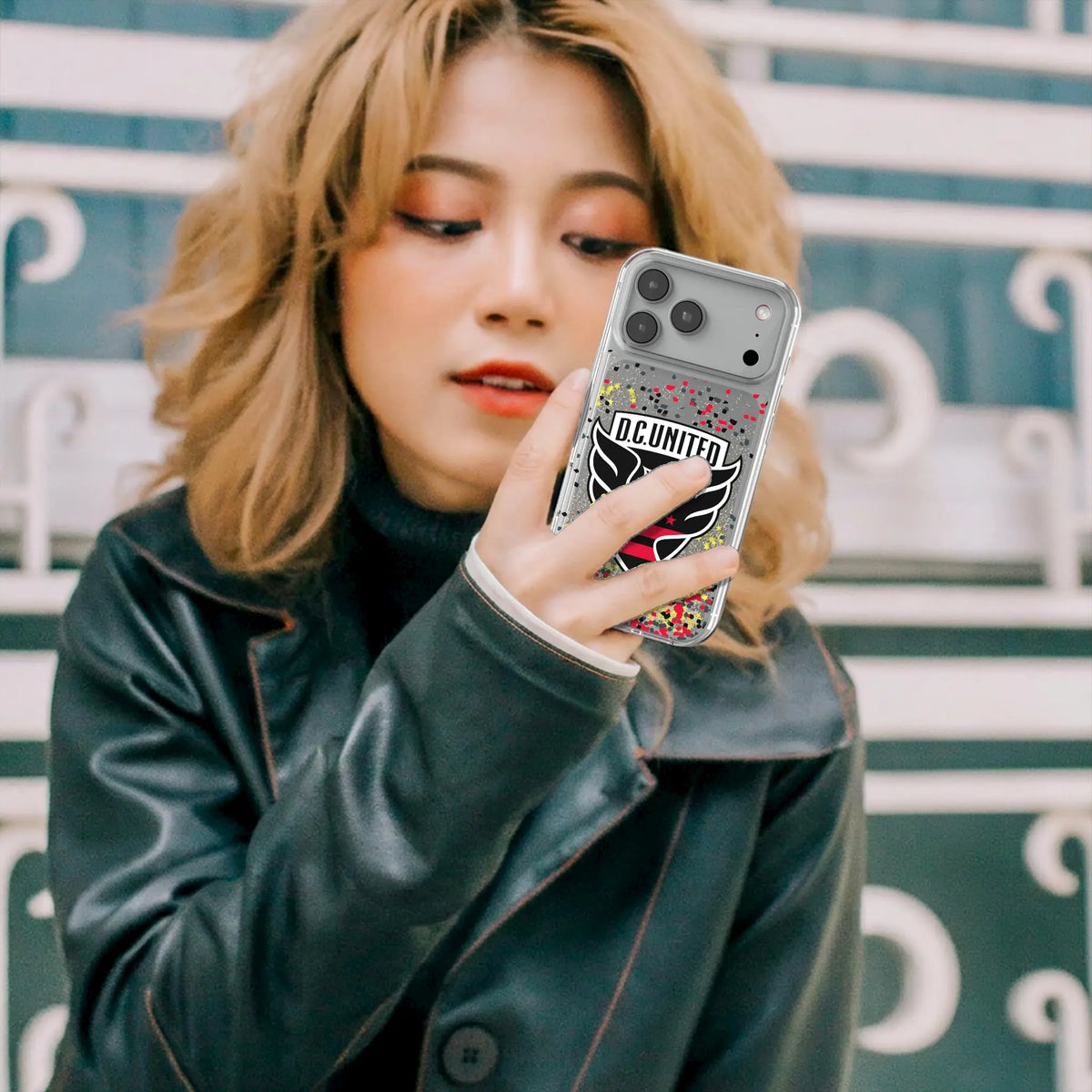 DC United Confetti iPhone Glitter Phone Case for Apple iPhone - Lifestyle#Device_iPhone 18 Pro Max