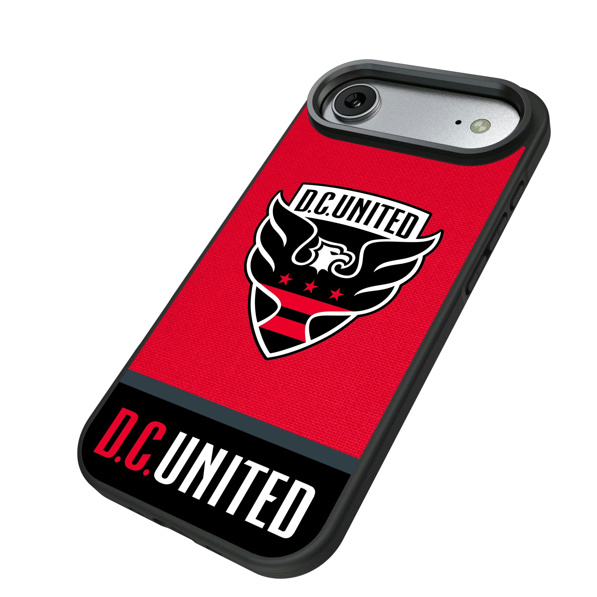 DC United Endzone Solid iPhone Bump Phone Case for Apple iPhone - Isometric View#Device_iPhone Air