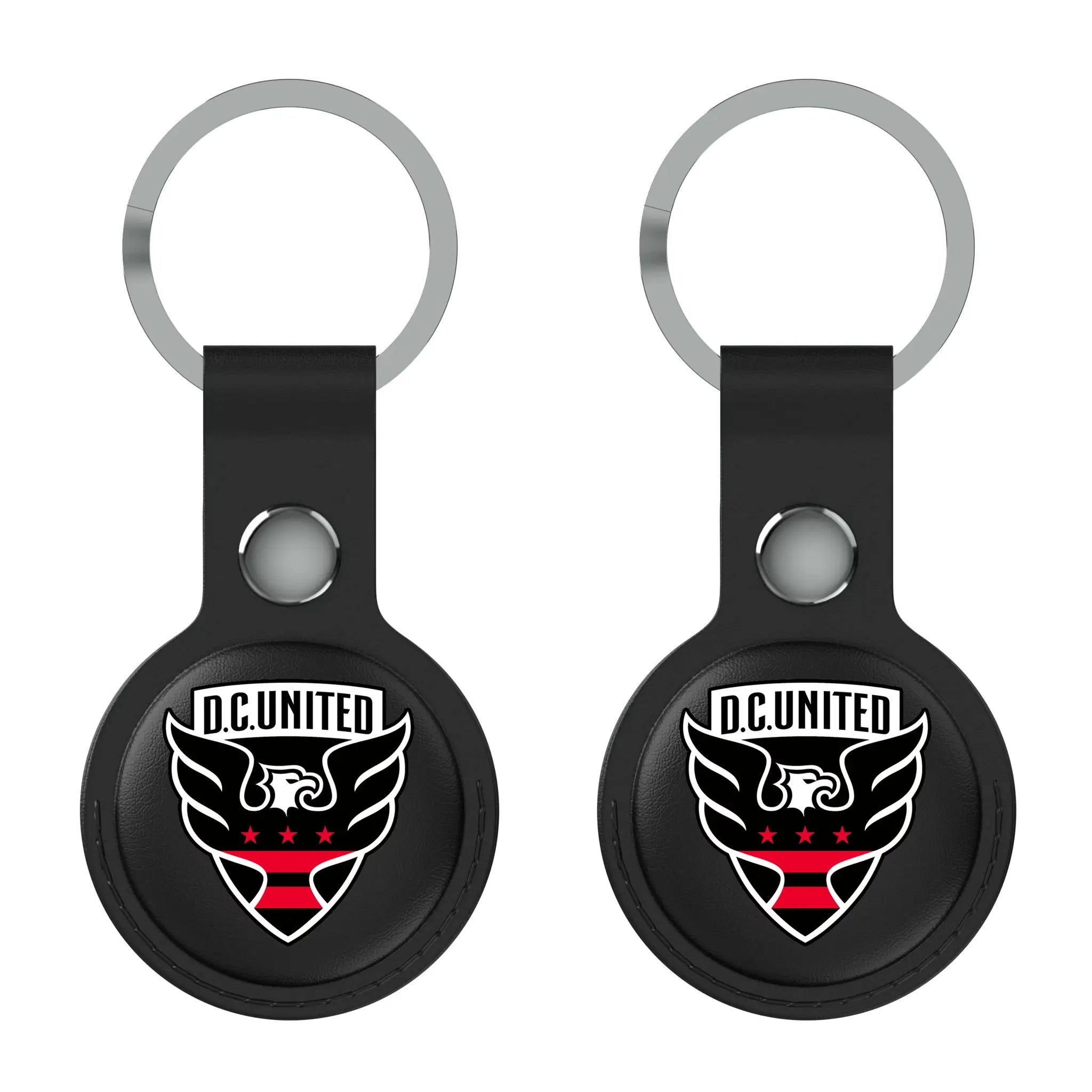 DC United Insignia AirTag Black Airtag Holder 2-Pack