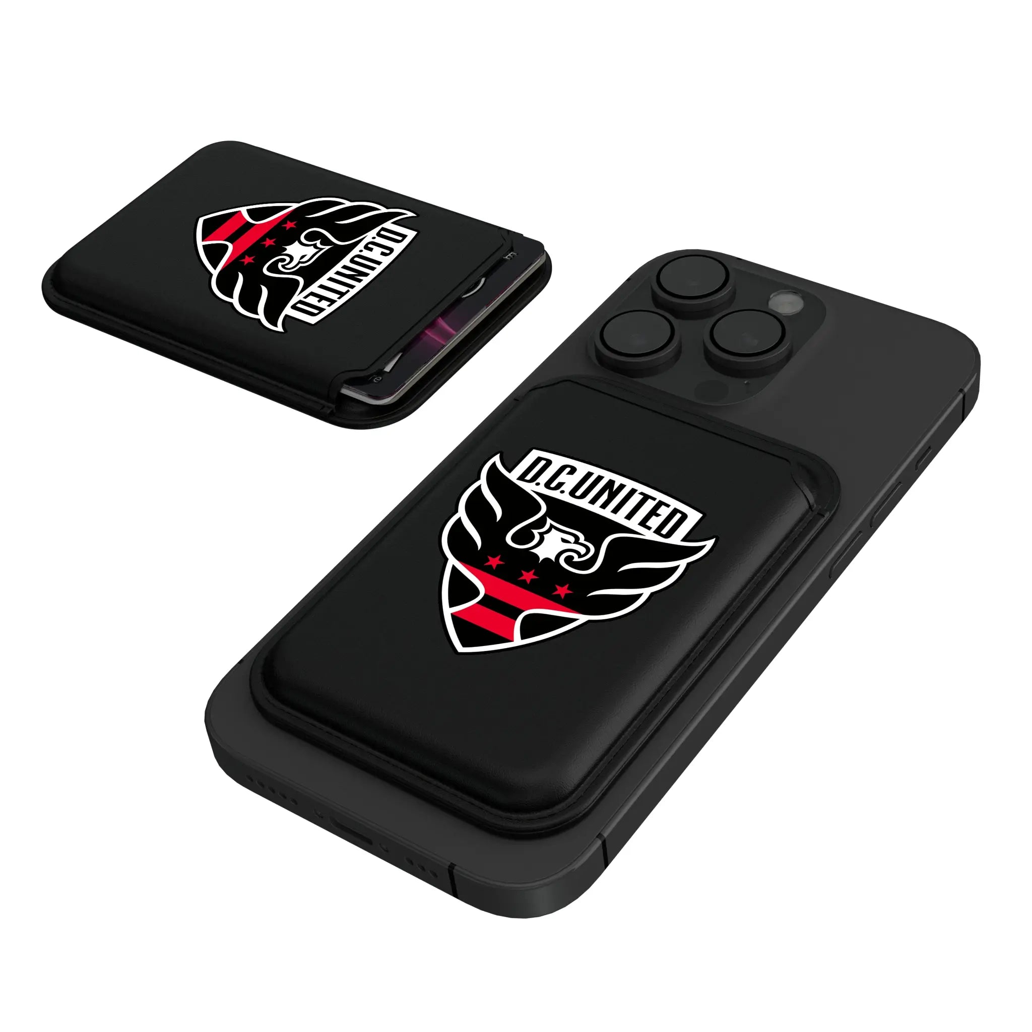 DC United Insignia Black Magnetic Credit Card Wallet