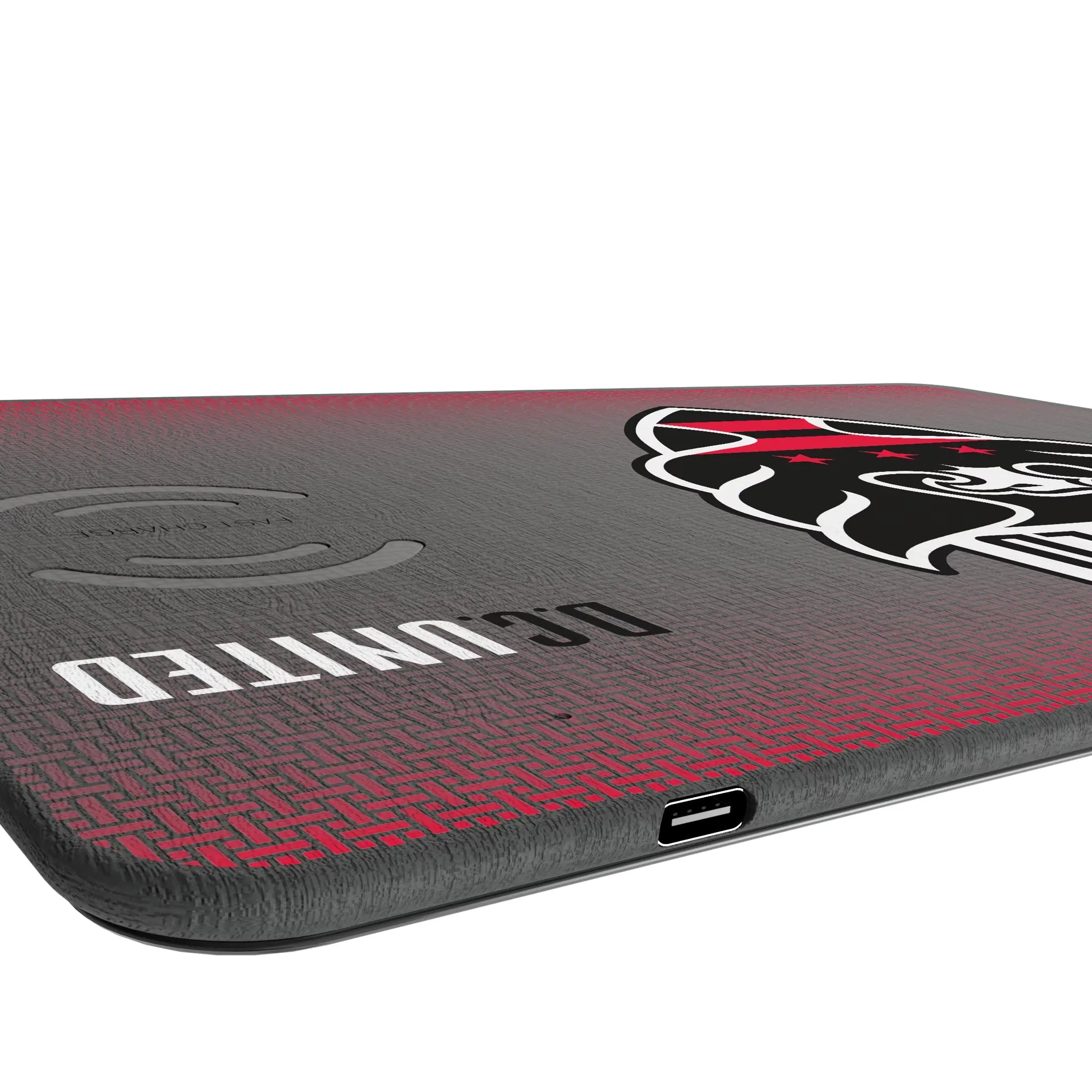 DC United Linen 15-Watt Wireless Charger and Mouse Pad