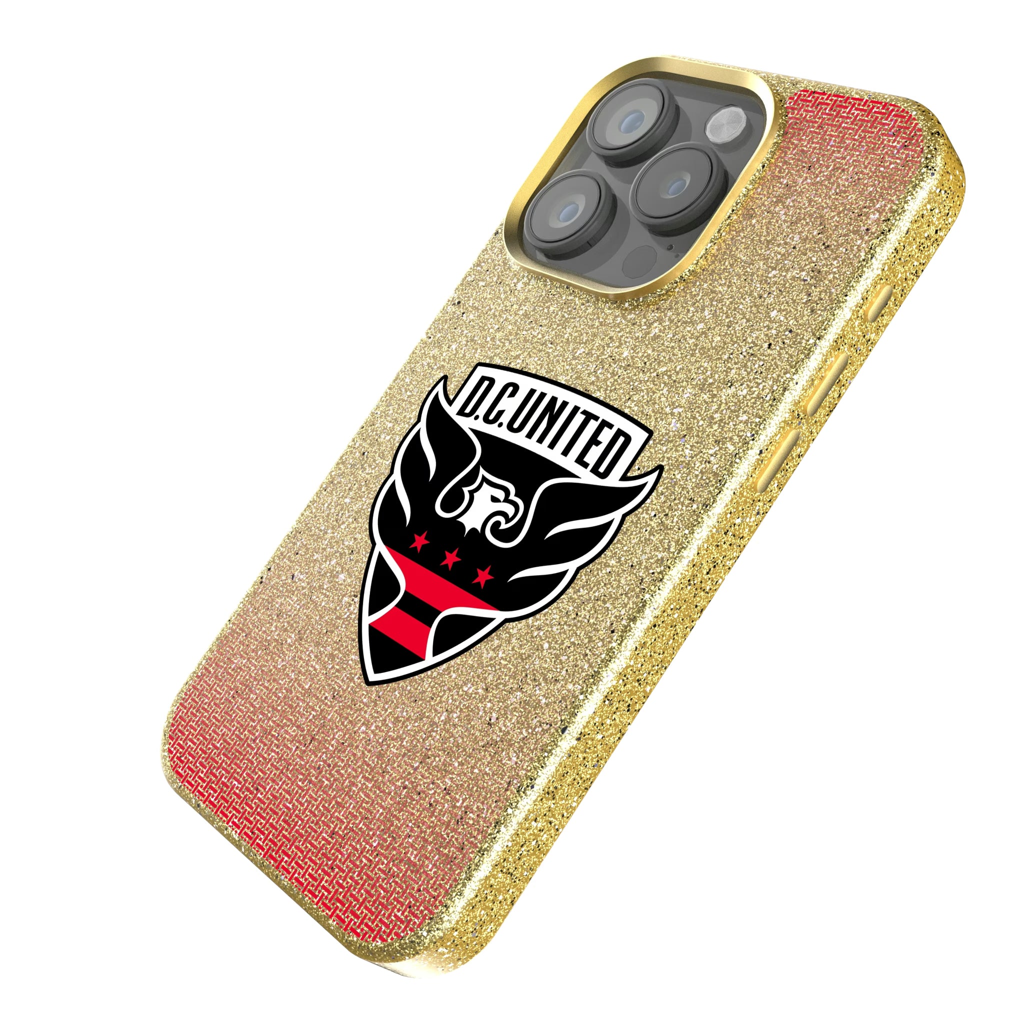 DC United Linen iPhone Bling Phone Case for Apple iPhone - Isometric View