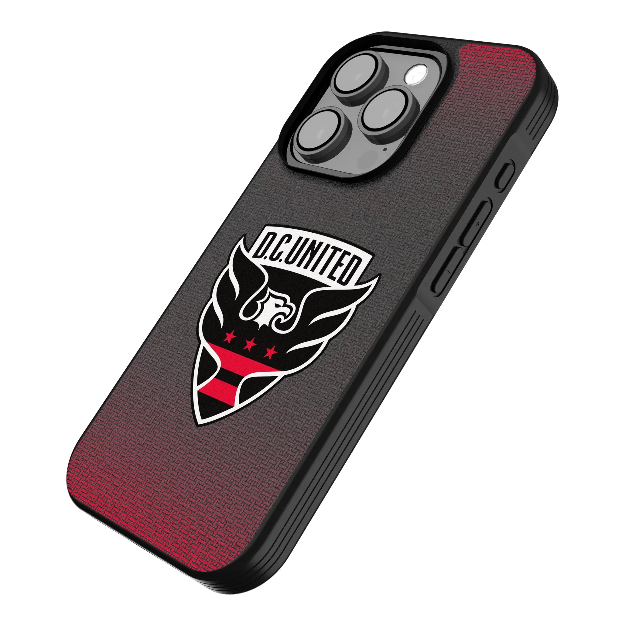 DC United Linen iPhone Bump Phone Case for Apple iPhone - Isometric View