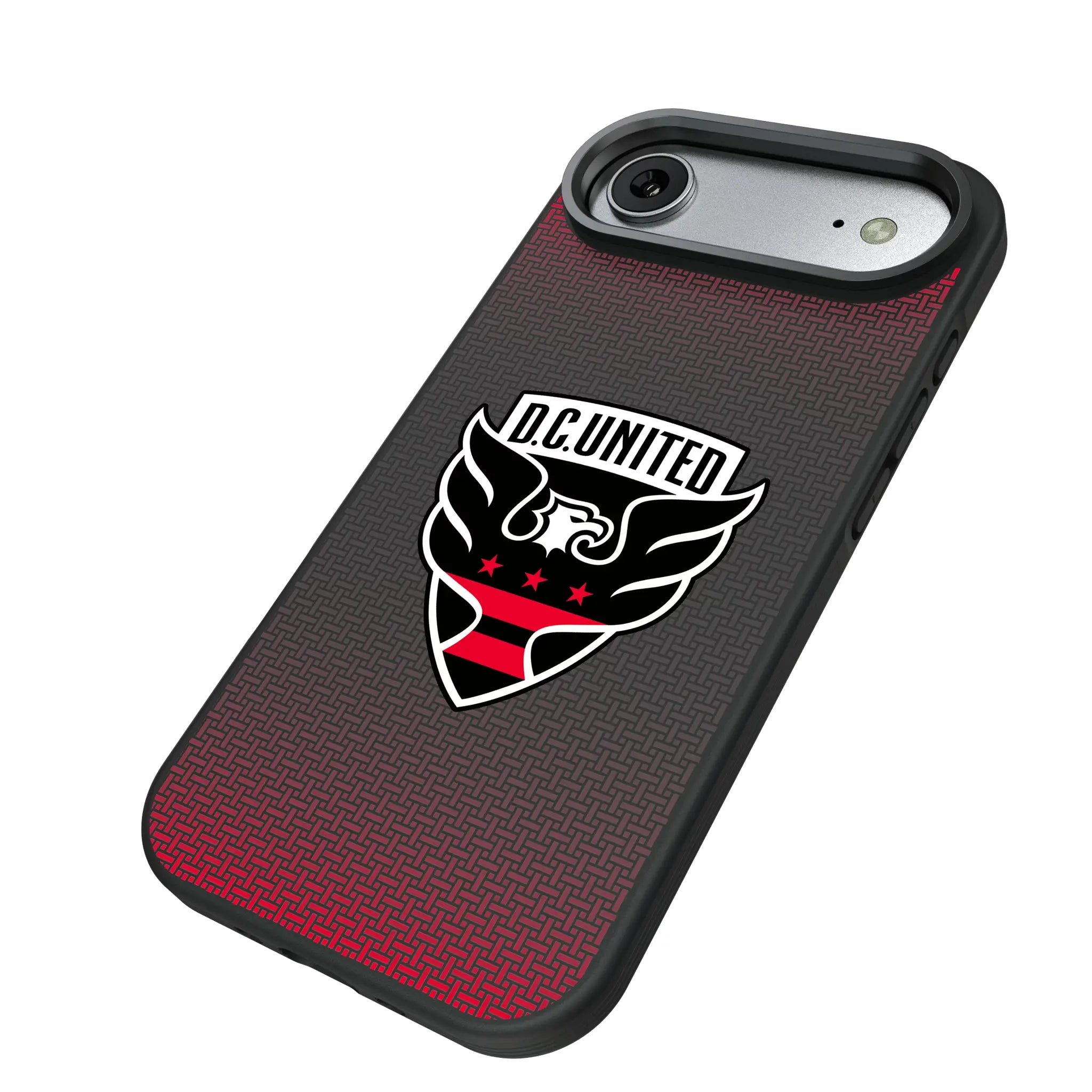 DC United Linen iPhone Bump Phone Case for Apple iPhone - Isometric View#Device_iPhone Air