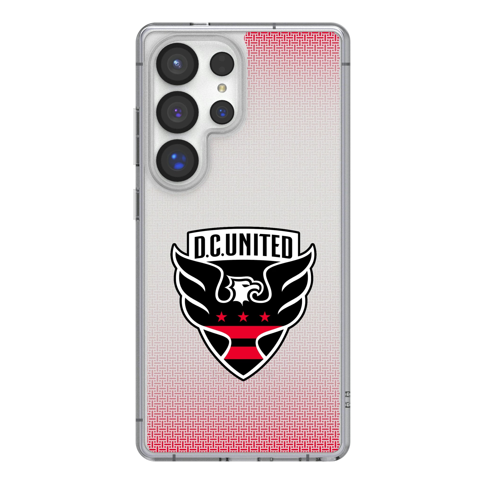 DC United Linen Galaxy Clear Phone Case for Samsung Galaxy