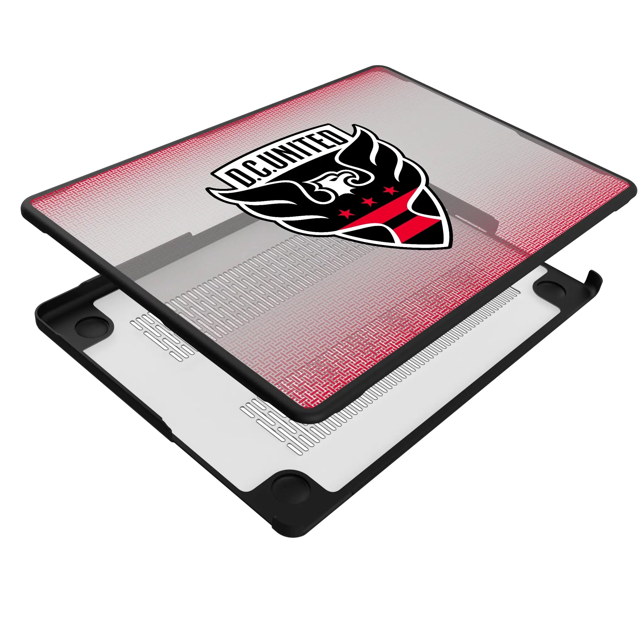 DC United Linen MacBook Laptop Case for Apple MacBook - Isometric View