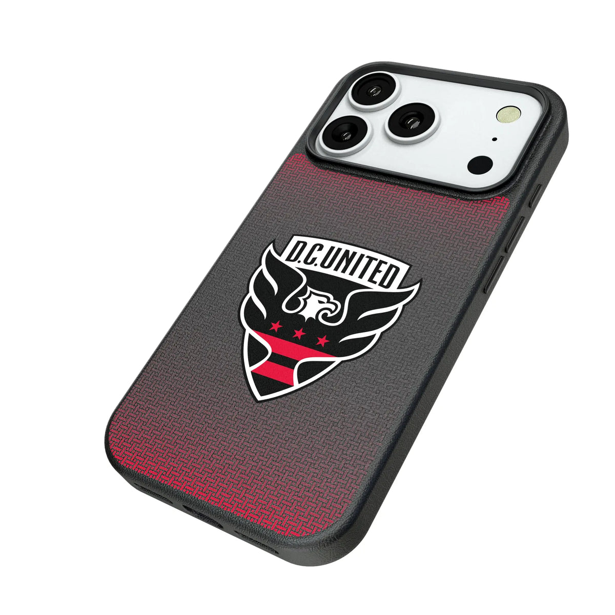 DC United Linen iPhone MagSafe Compatible Phone Case for Apple iPhone - Isometric View#Device_iPhone 18 Pro