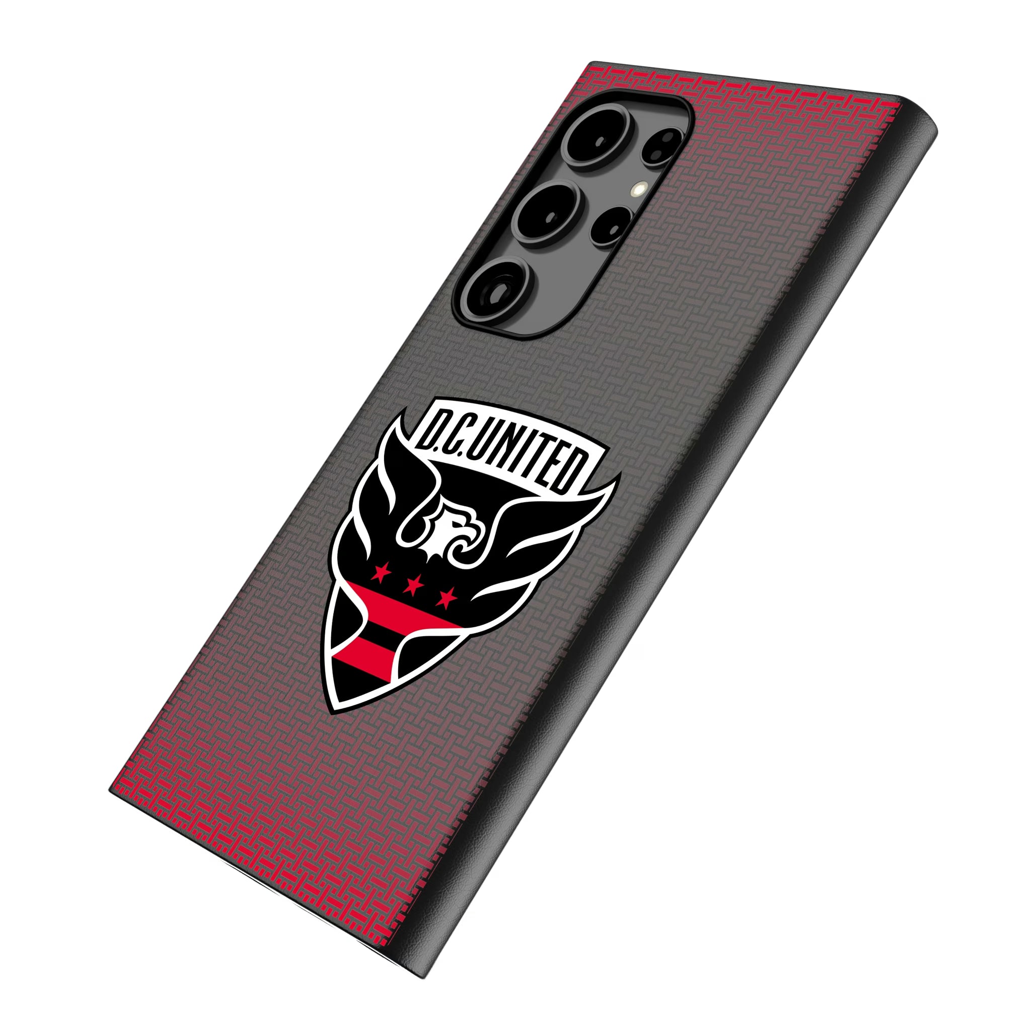 DC United Linen Galaxy MagSafe Compatible Phone Case for Samsung Galaxy - Isometric View