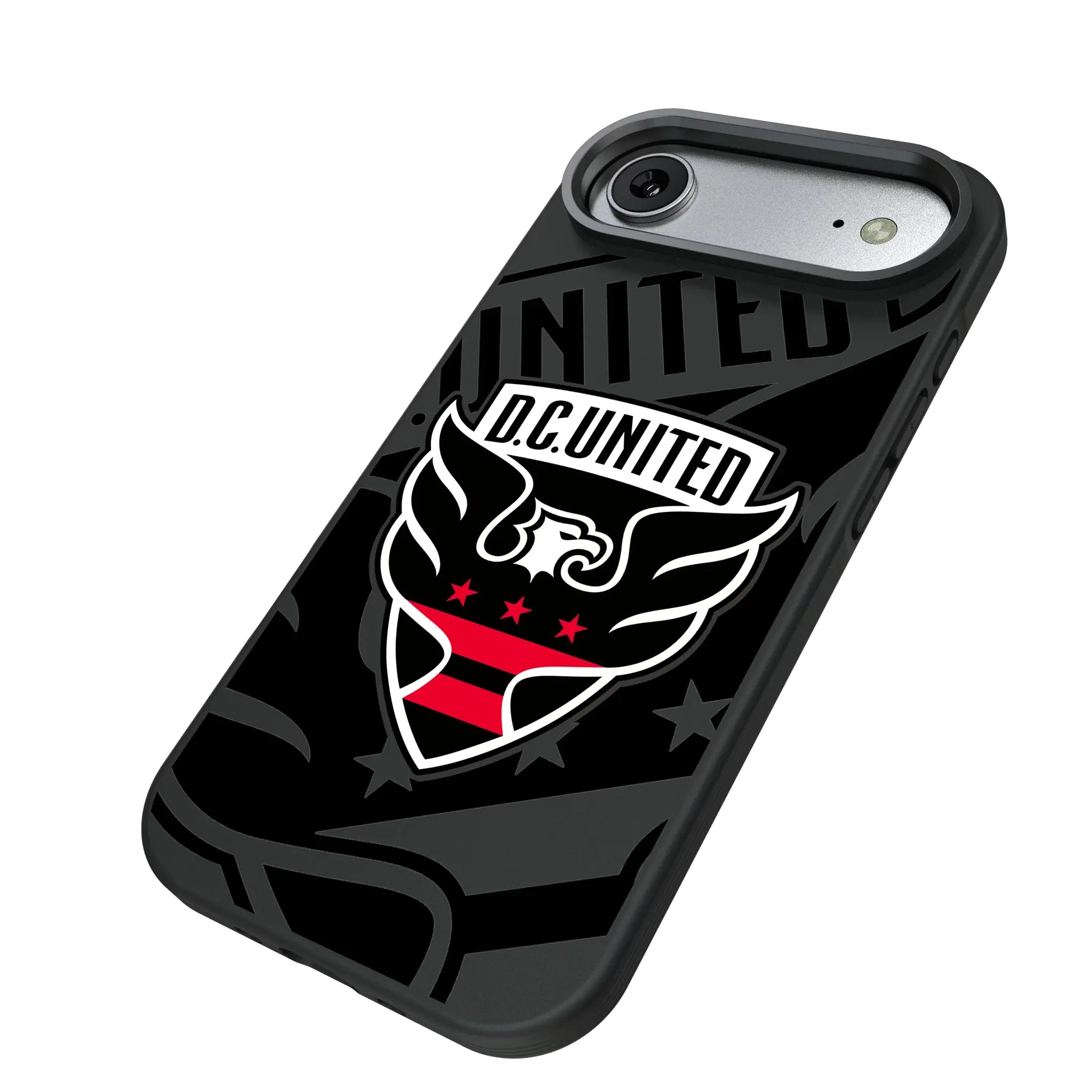 DC United Monocolor Tilt iPhone Bump Phone Case for Apple iPhone - Isometric View#Device_iPhone Air