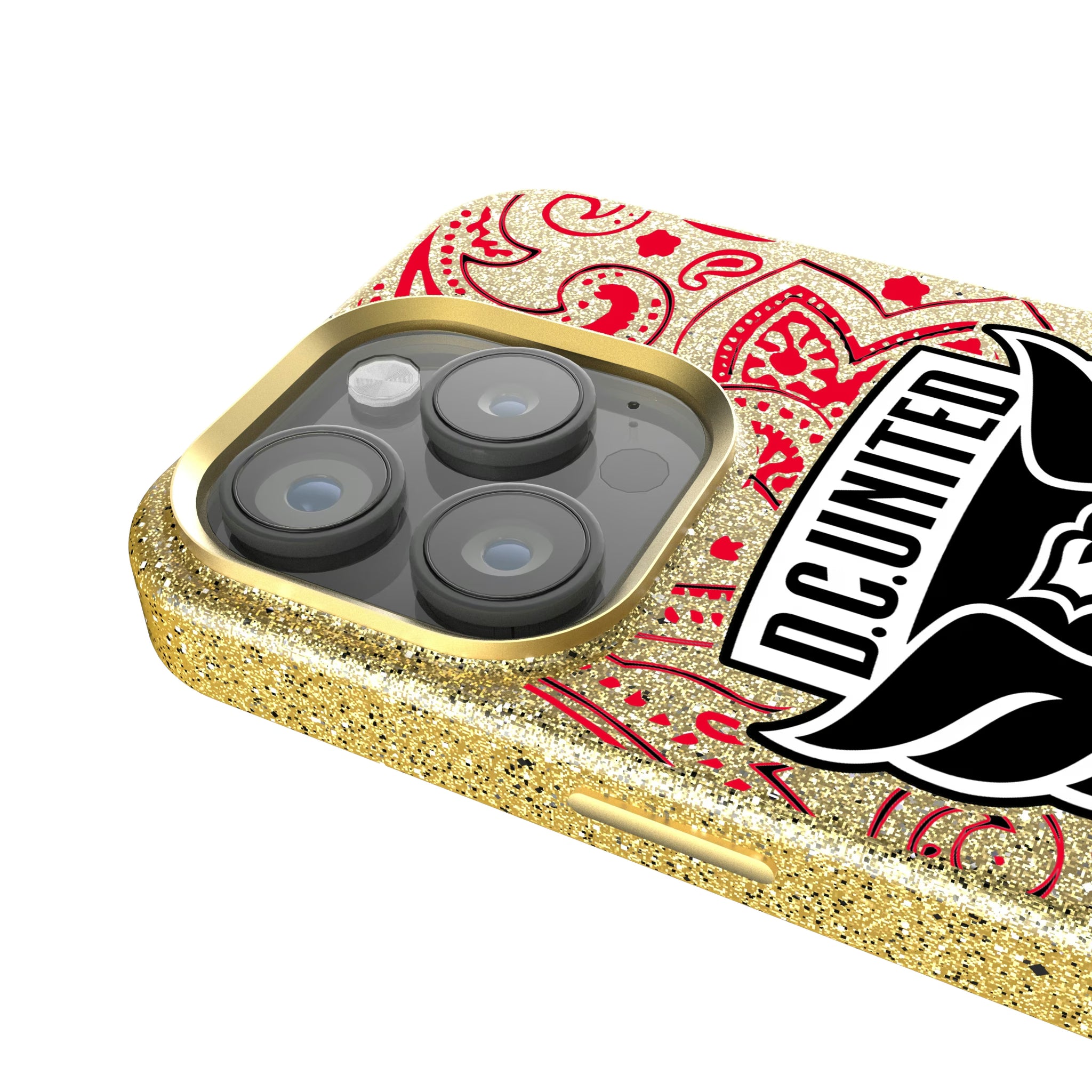 DC United Paisley iPhone Bling Phone Case for Apple iPhone - Detail