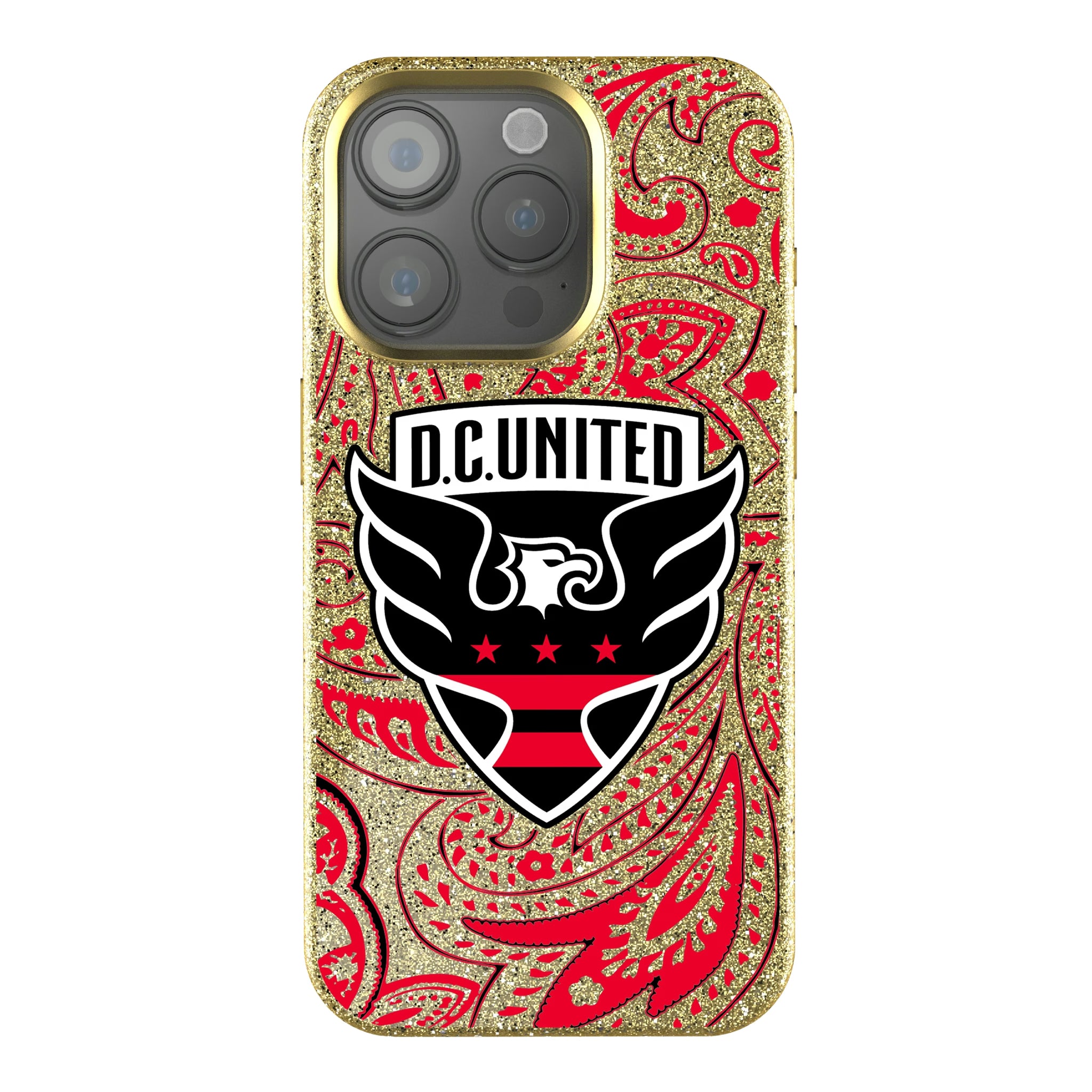 DC United Paisley iPhone Bling Phone Case for Apple iPhone