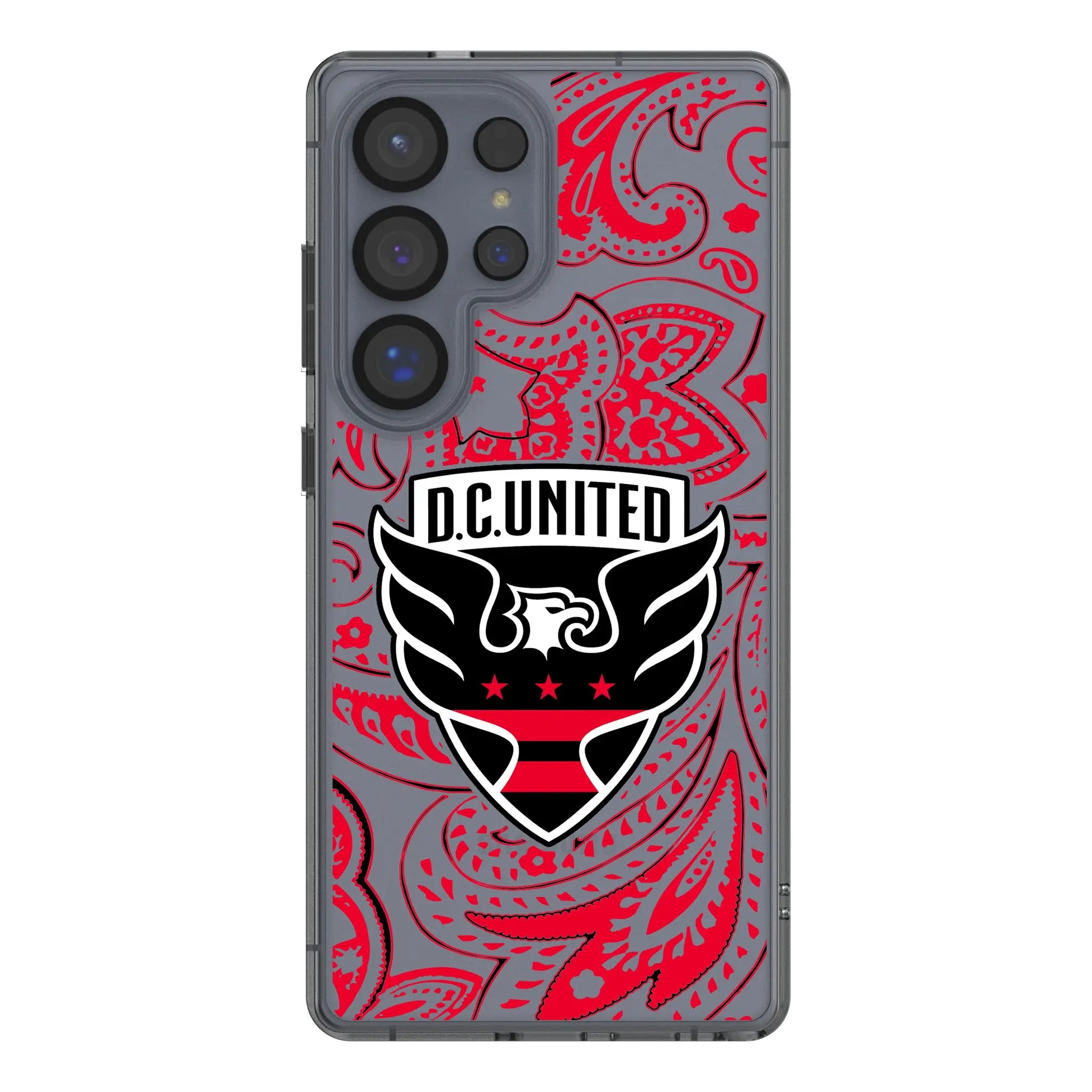 DC United Paisley Galaxy Clear Phone Case for Samsung Galaxy#Device_Galaxy S25 Ultra