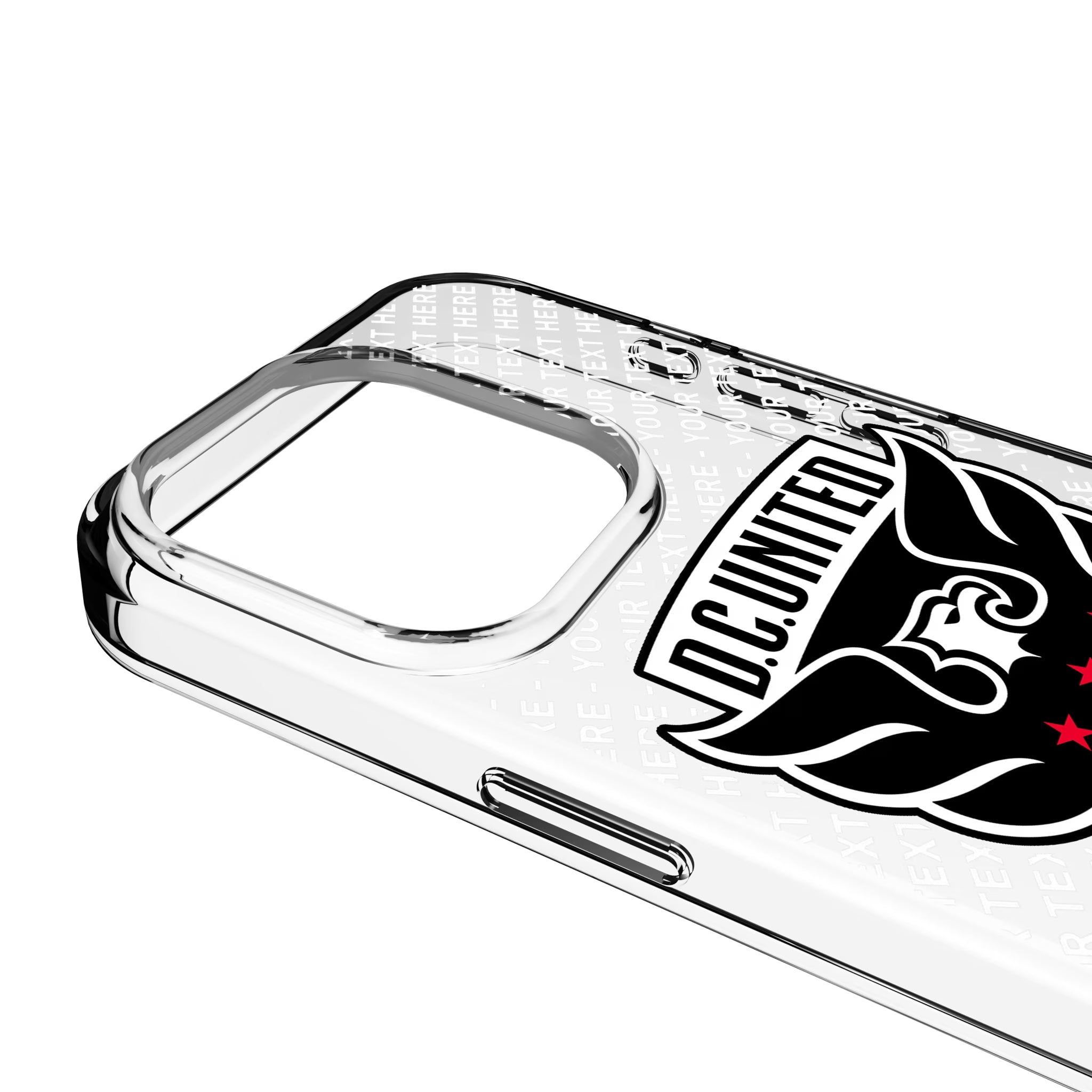 DC United Personalized EndZone Plus iPhone Clear Phone Case for Apple iPhone - Detail