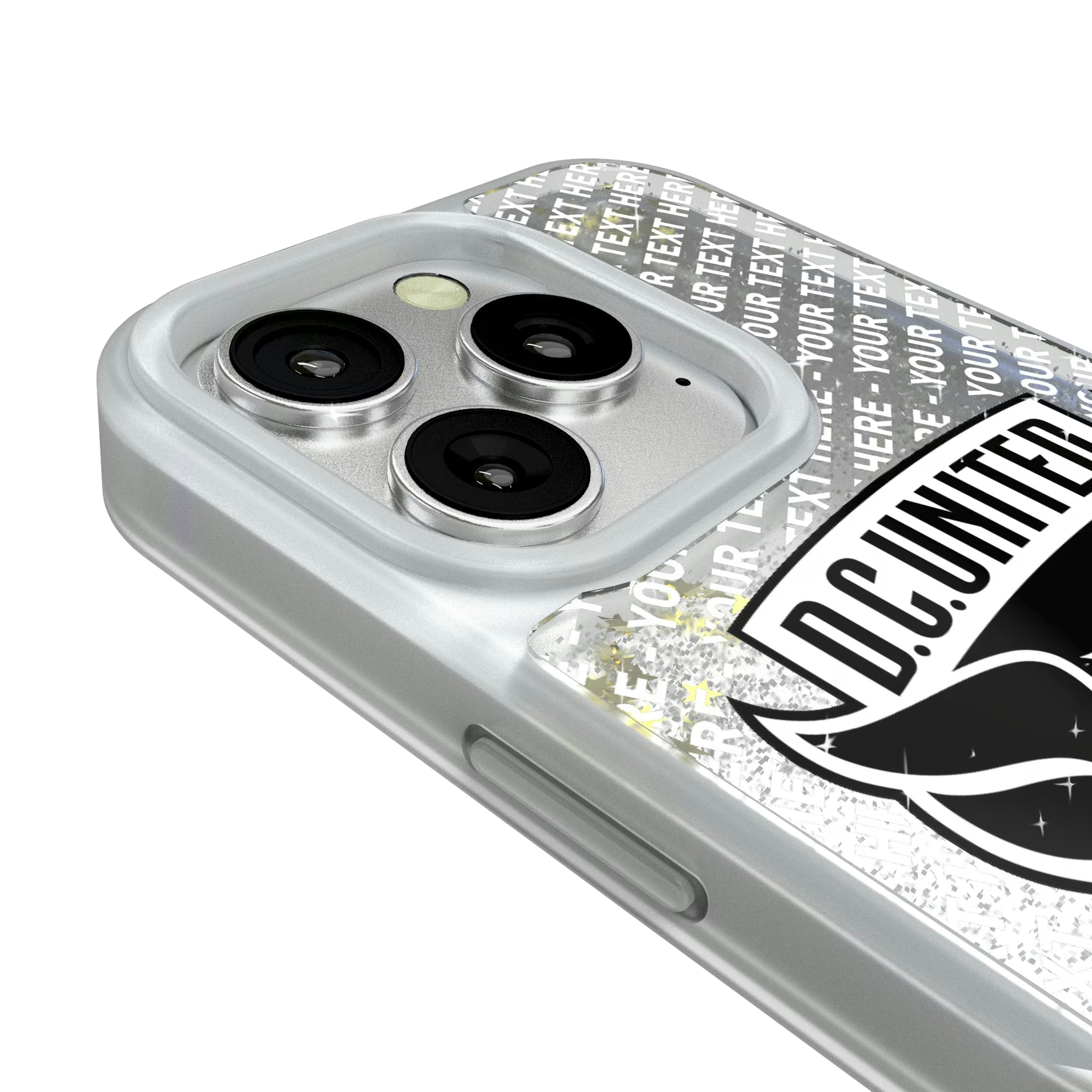 DC United Personalized EndZone Plus iPhone Glitter Phone Case for Apple iPhone - Detail#Device_iPhone 16 Pro