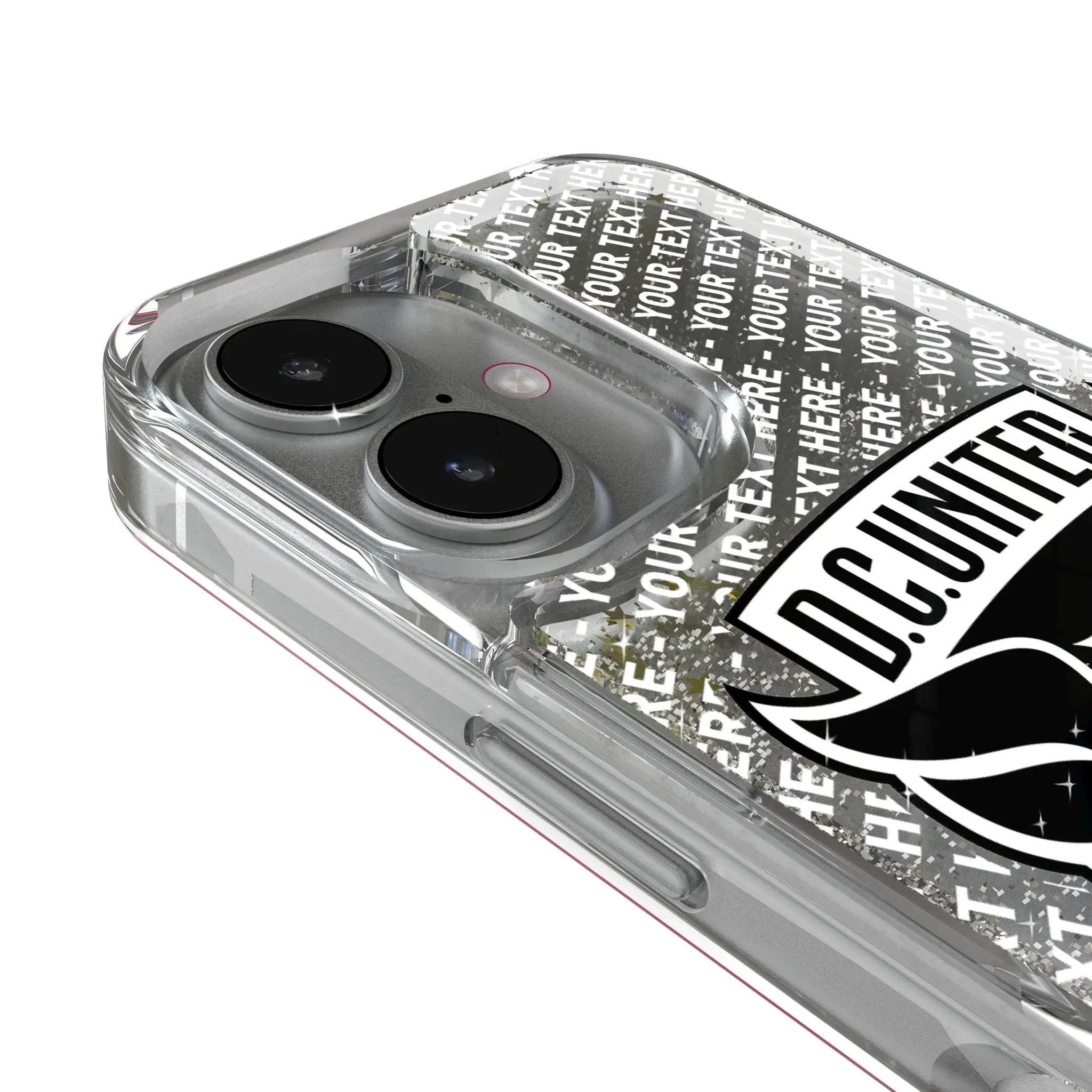 DC United Personalized EndZone Plus iPhone Glitter Phone Case for Apple iPhone - Detail