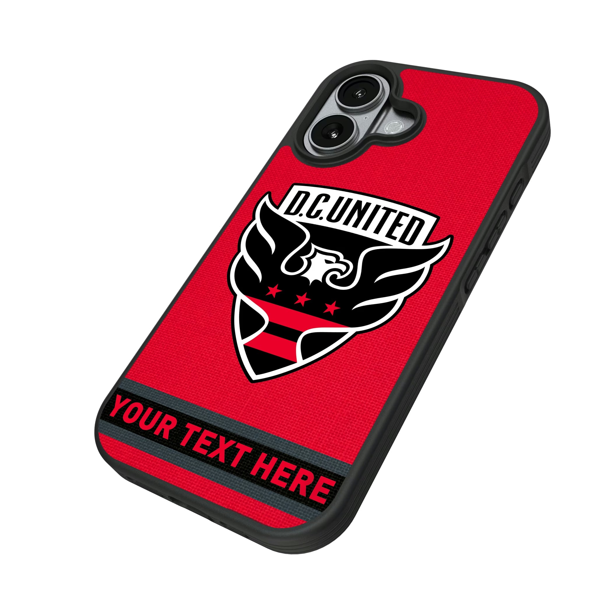 DC United Personalized Stripe iPhone Bump Phone Case for Apple iPhone - Isometric View#Device_iPhone 17