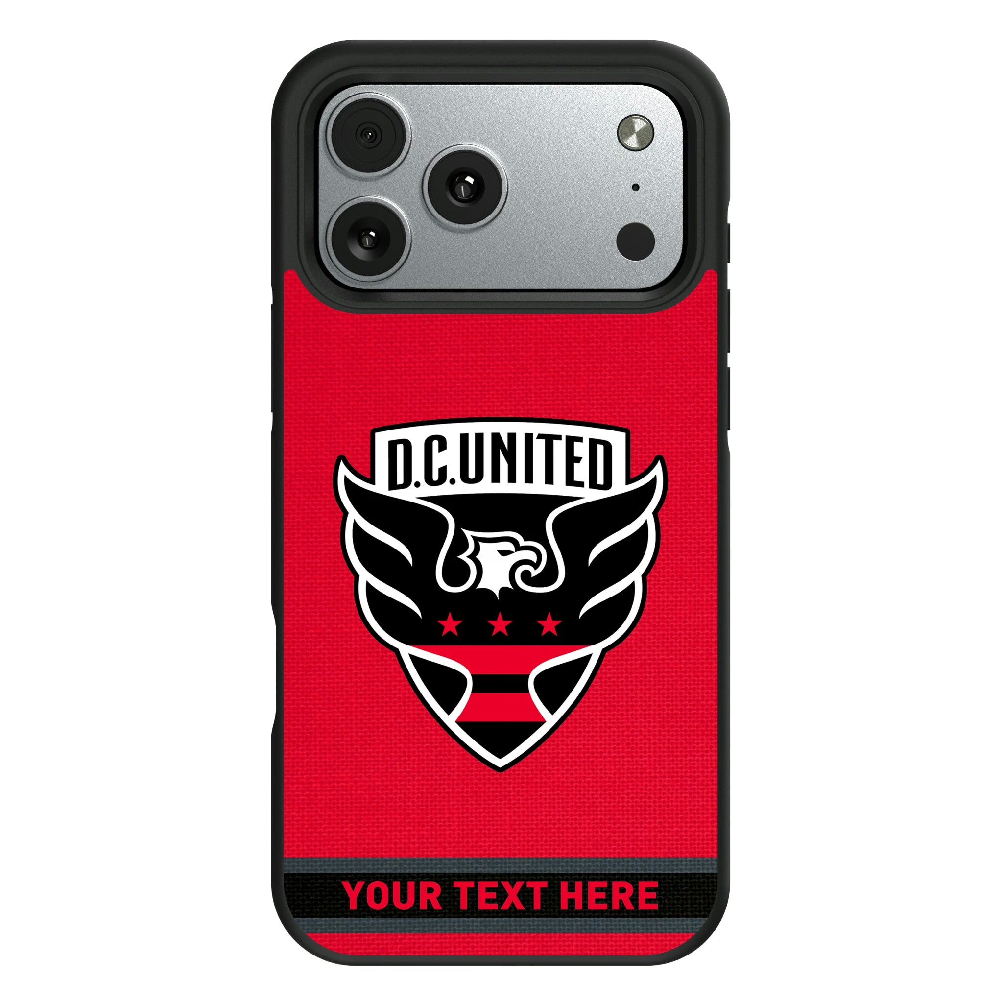 DC United Personalized Stripe iPhone Bump Phone Case for Apple iPhone#Device_iPhone 17 Pro Max