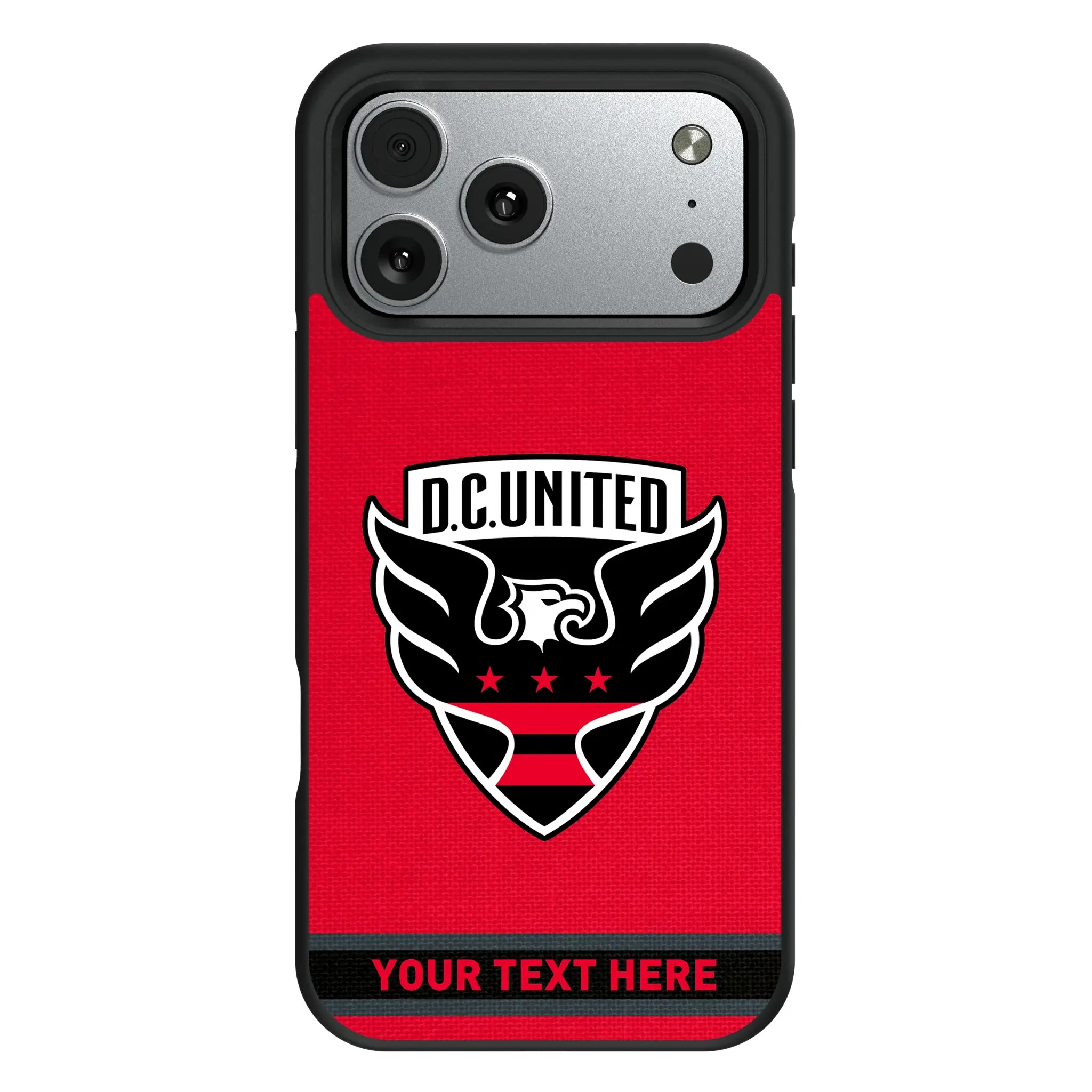 DC United Personalized Stripe iPhone Bump Phone Case for Apple iPhone#Device_iPhone 17 Pro Max