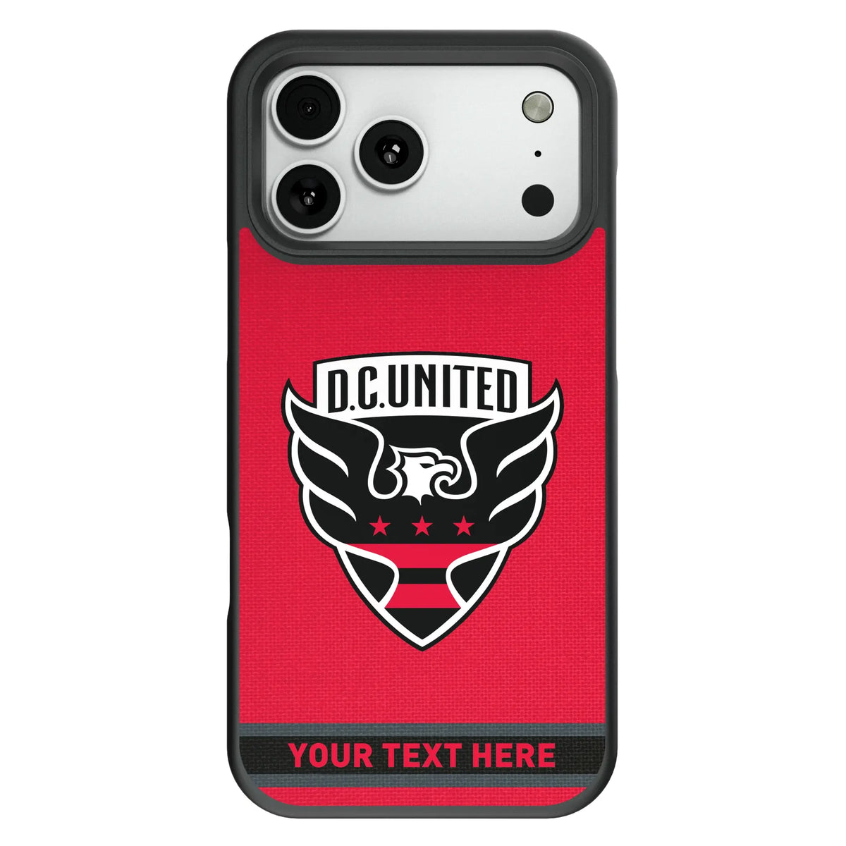DC United Personalized Stripe Bump Phone Case for Apple iPhone