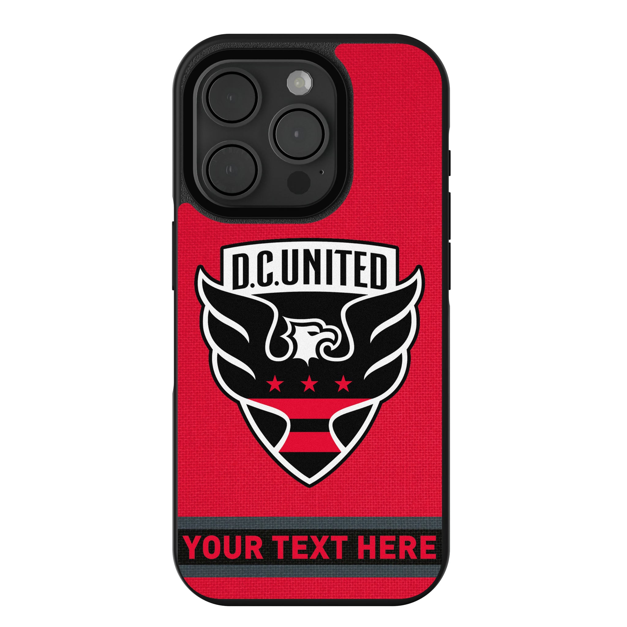 DC United Personalized Stripe iPhone Bump Phone Case for Apple iPhone