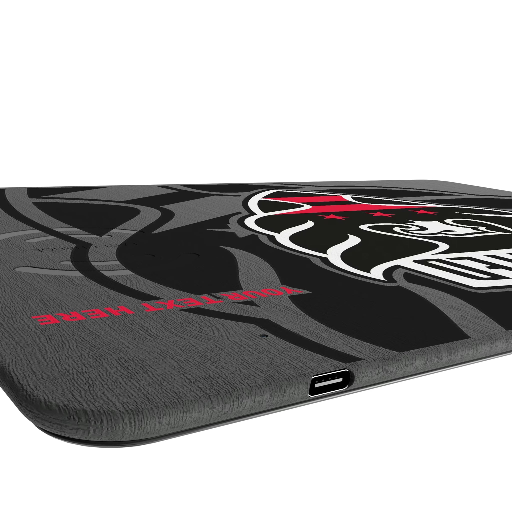 DC United Personalized Tilt 15-Watt Wireless Charger and Mouse Pad
