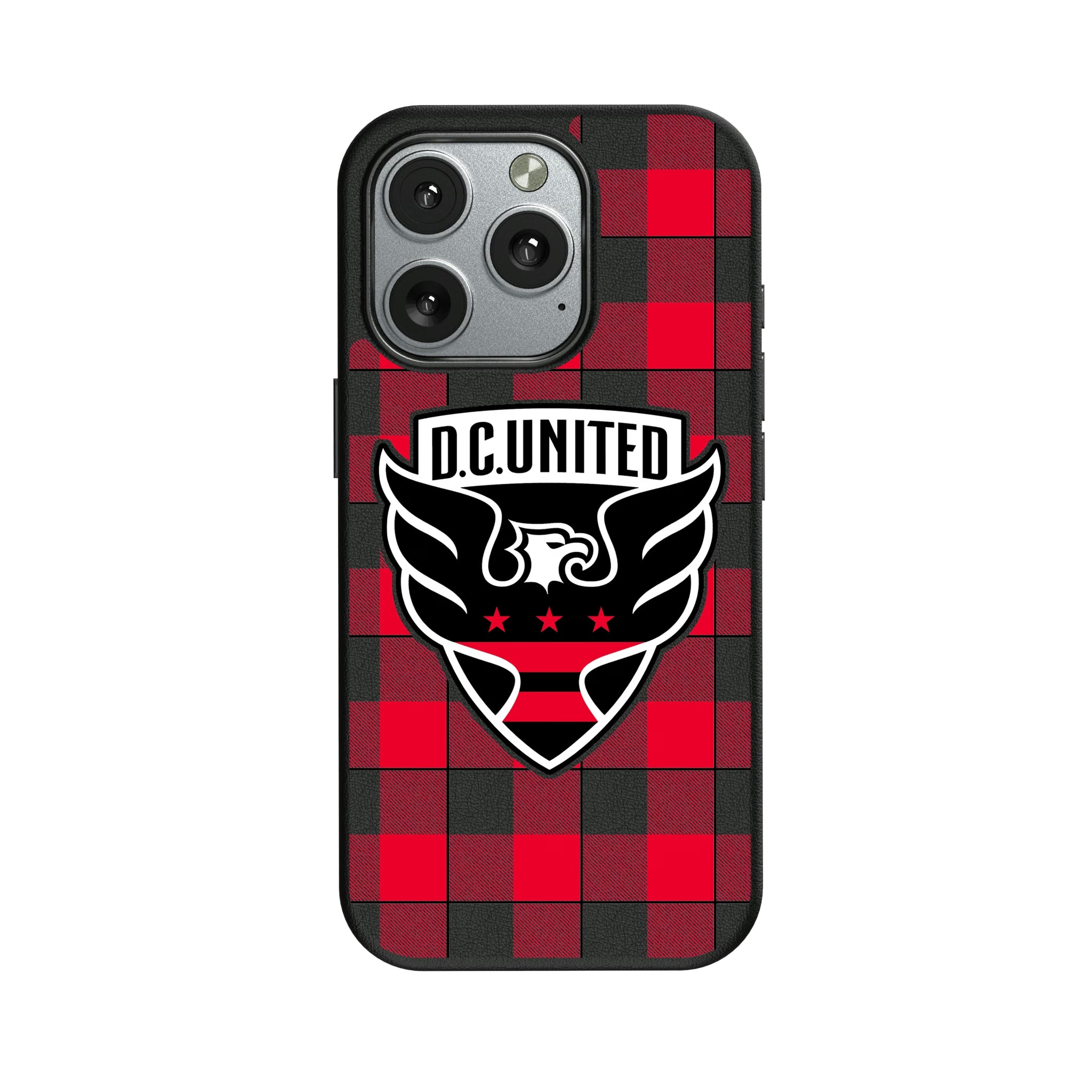 DC United Plaid iPhone MagSafe Compatible Phone Case for Apple iPhone