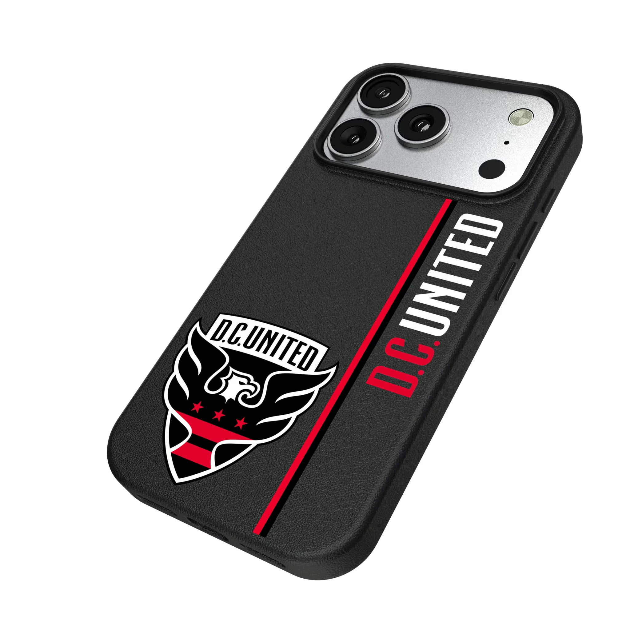 DC United Sidebar iPhone MagSafe Compatible Phone Case for Apple iPhone - Isometric View#Device_iPhone 17 Pro