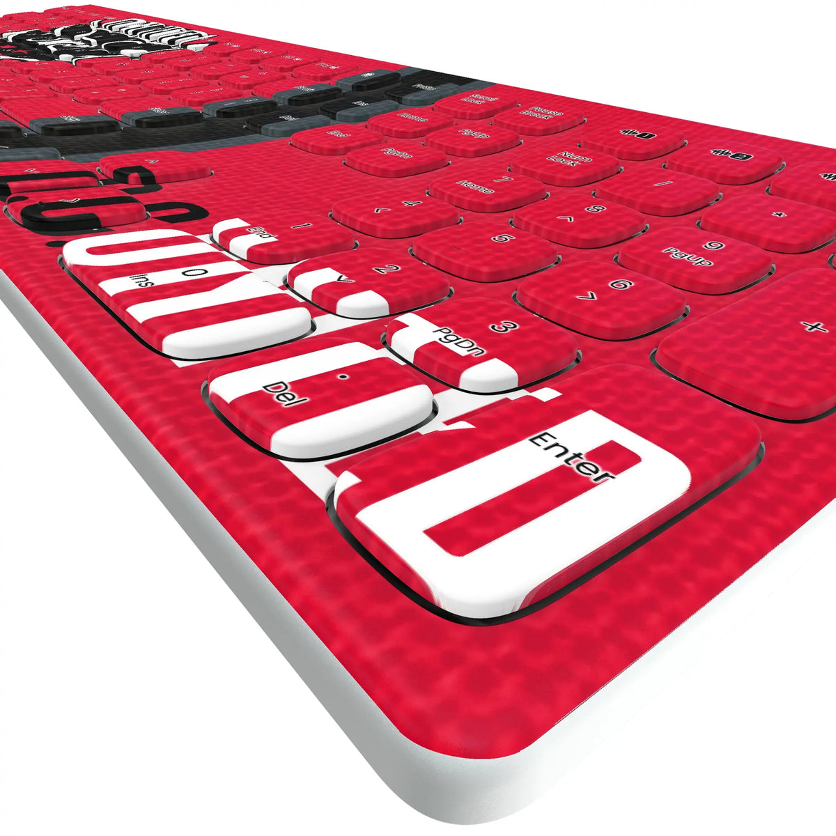 DC United Stripe KKB605 Curved Wireless Keyboard - Detail