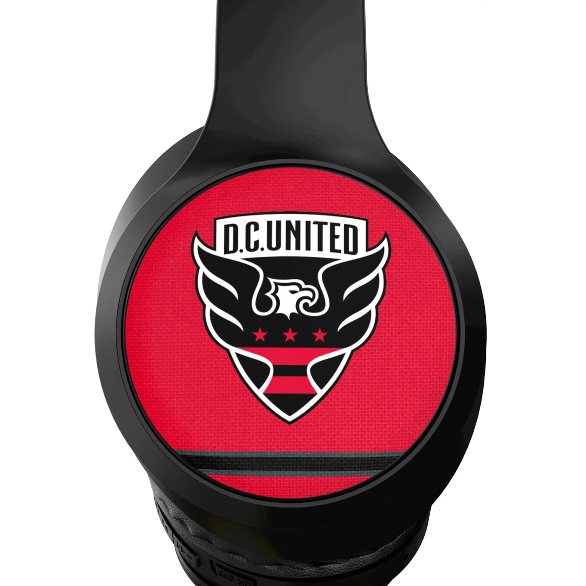 DC United Stripe Wireless Over-Ear Headphones With Case - Detail
