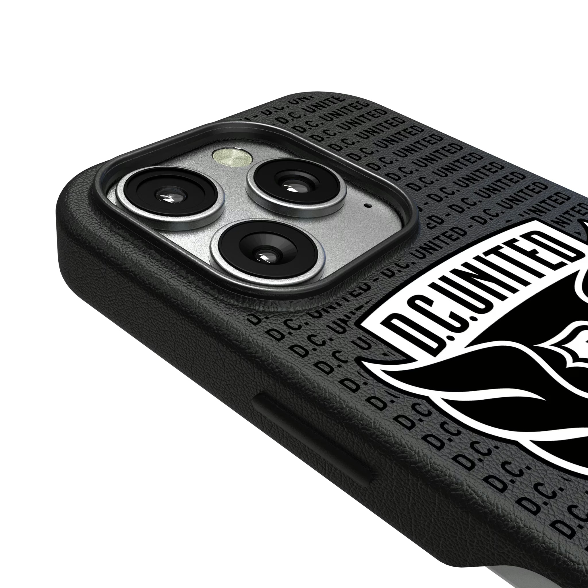 DC United Text Backdrop iPhone MagSafe Compatible Phone Case for Apple iPhone - Detail
