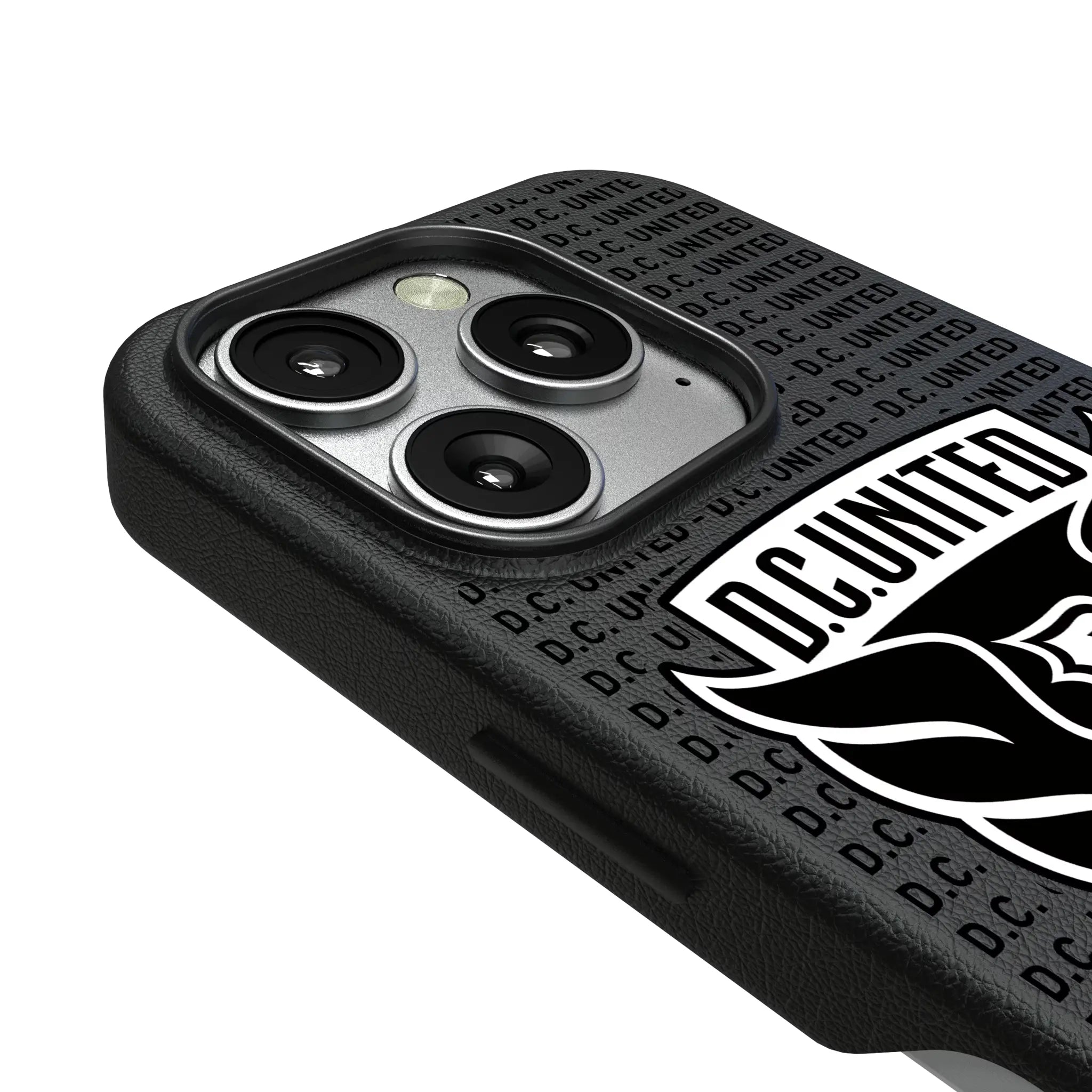 DC United Text Backdrop iPhone MagSafe Compatible Phone Case for Apple iPhone - Detail