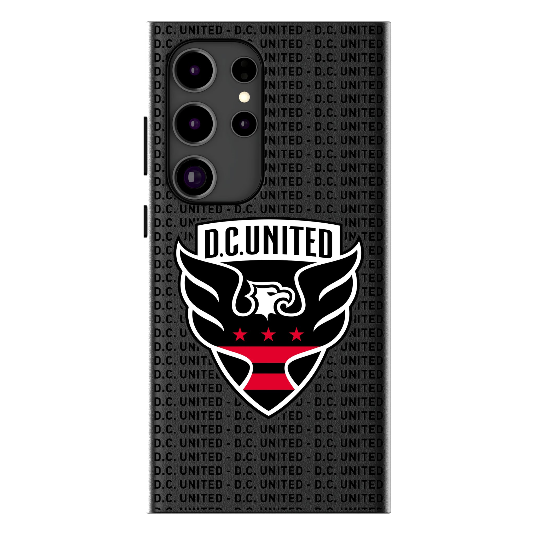 DC United Text Backdrop Galaxy MagSafe Compatible Phone Case for Samsung Galaxy
