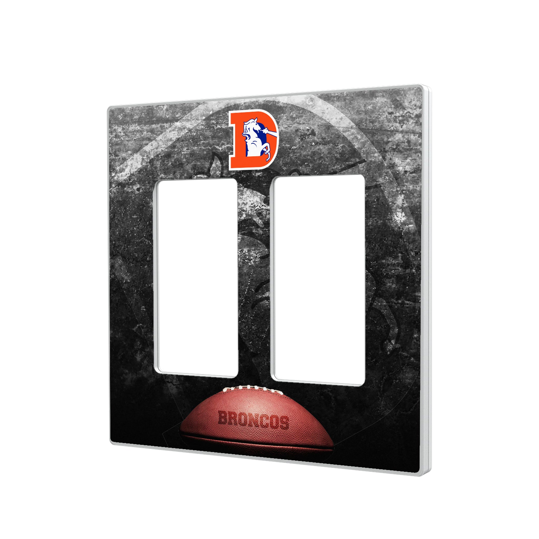 Denver Broncos 1993-1996 Historic Collection Legendary Hidden-Screw Light Switch Plate#Style_Double Rocker