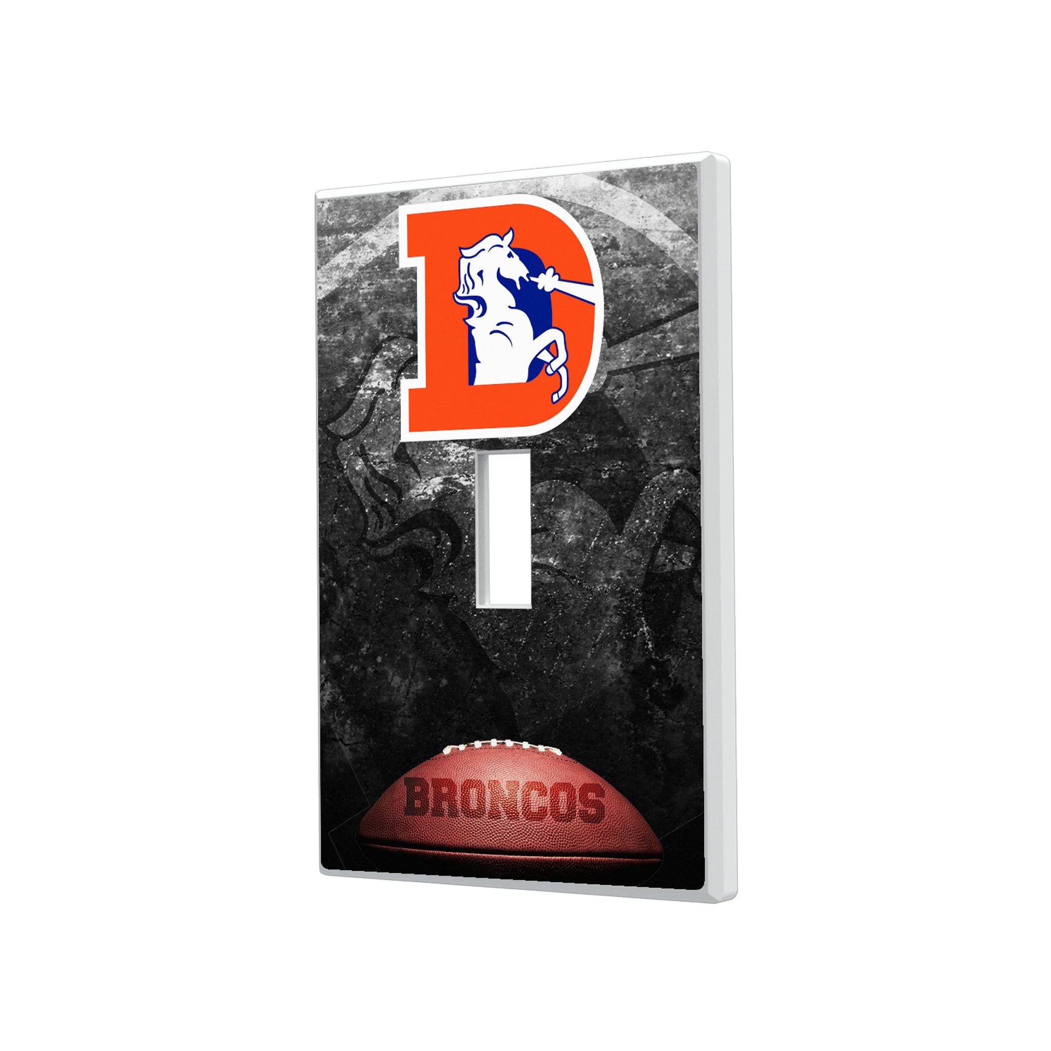 Denver Broncos 1993-1996 Historic Collection Legendary Hidden-Screw Light Switch Plate#Style_Single Toggle