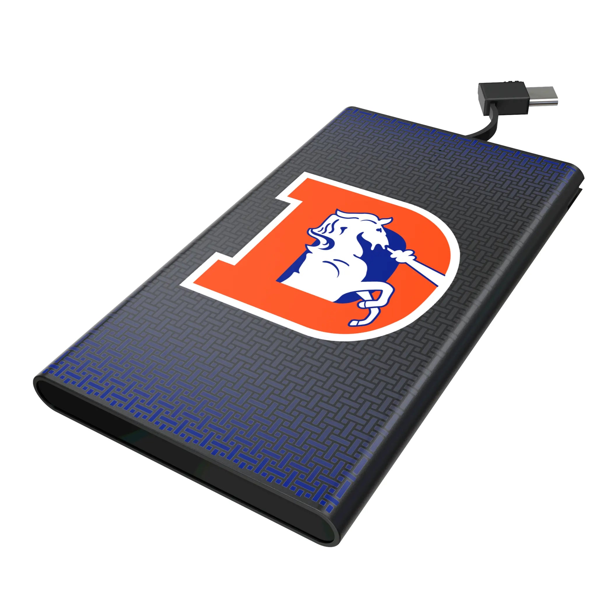 Denver Broncos 1993-1996 Historic Collection Linen 5000mAh Flat Power Bank