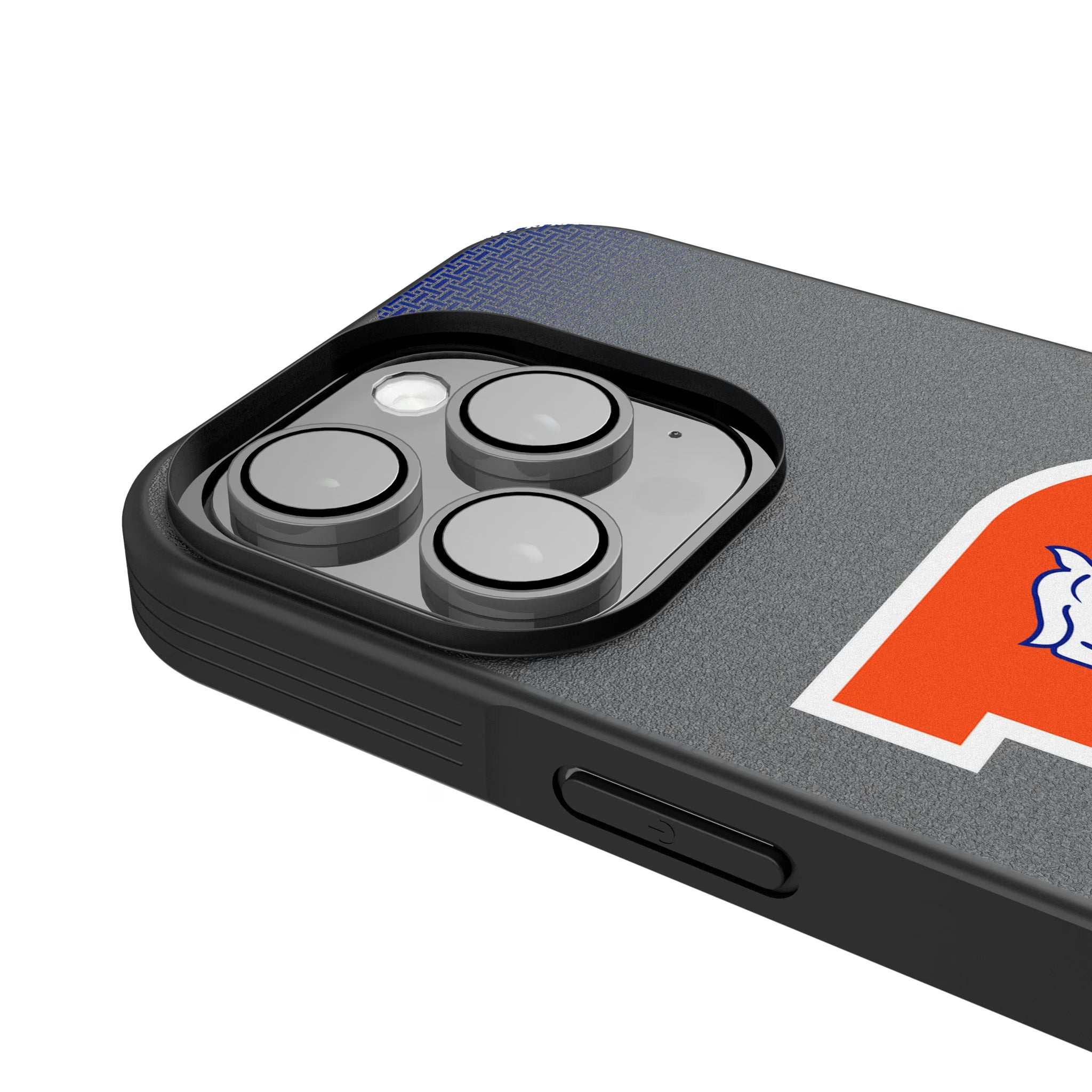 Denver Broncos 1993-1996 Historic Collection Linen iPhone Bump Phone Case for Apple iPhone - Detail