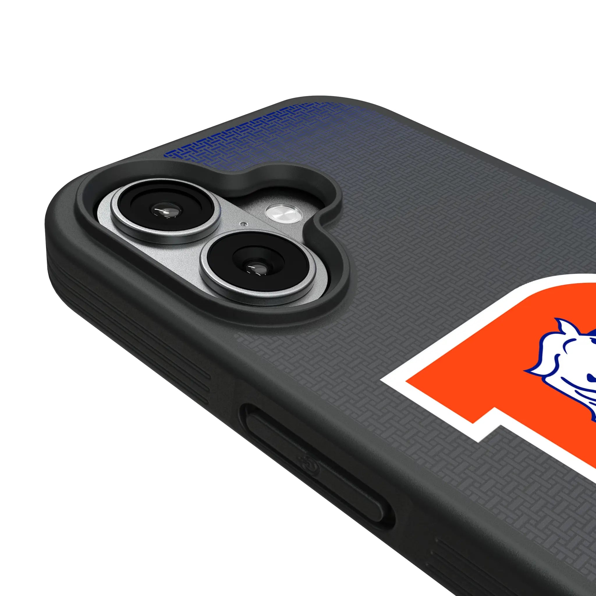 Denver Broncos 1993-1996 Historic Collection Linen iPhone Bump Phone Case for Apple iPhone - Detail#Device_iPhone 17