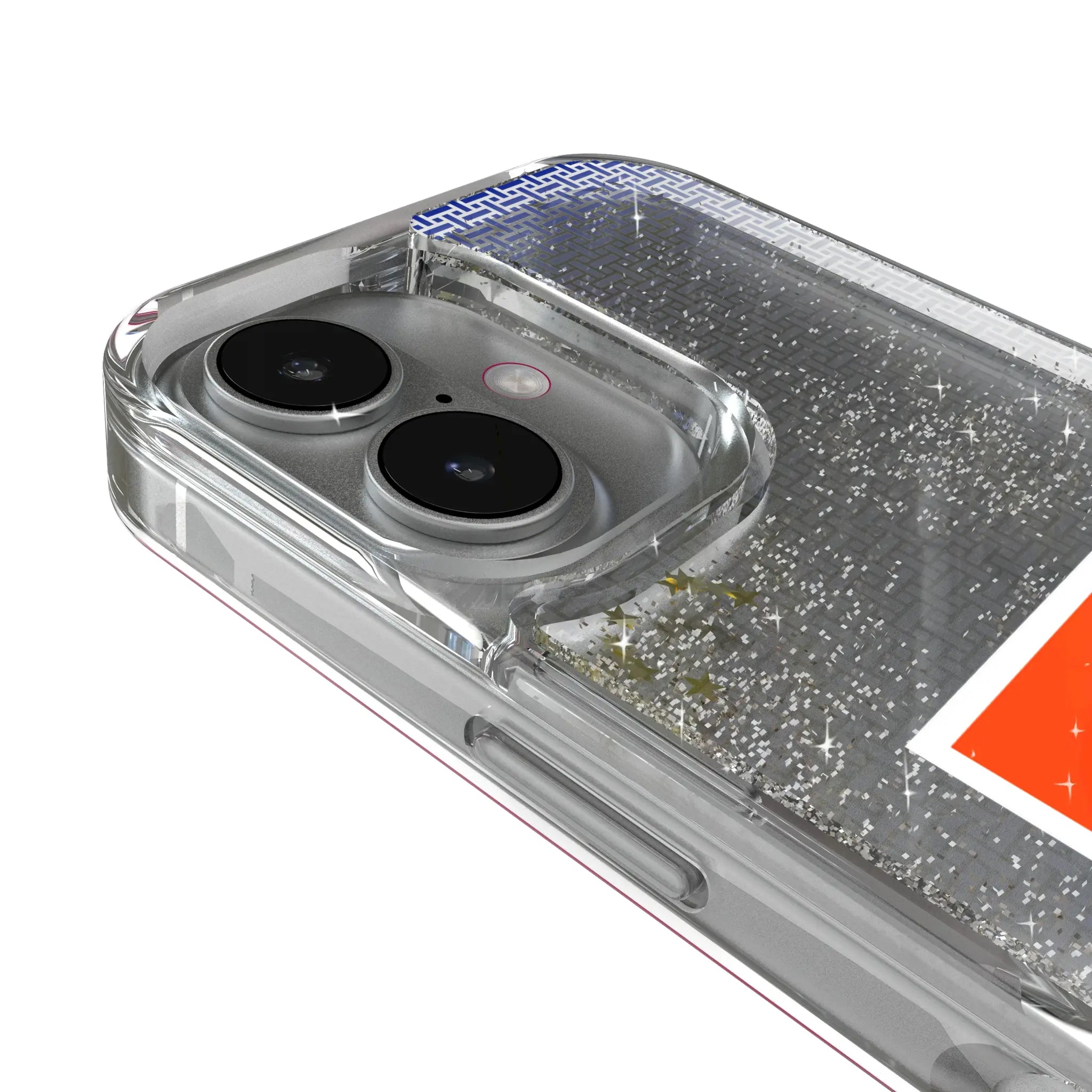 Denver Broncos 1993-1996 Historic Collection Linen iPhone Glitter Phone Case for Apple iPhone - Detail