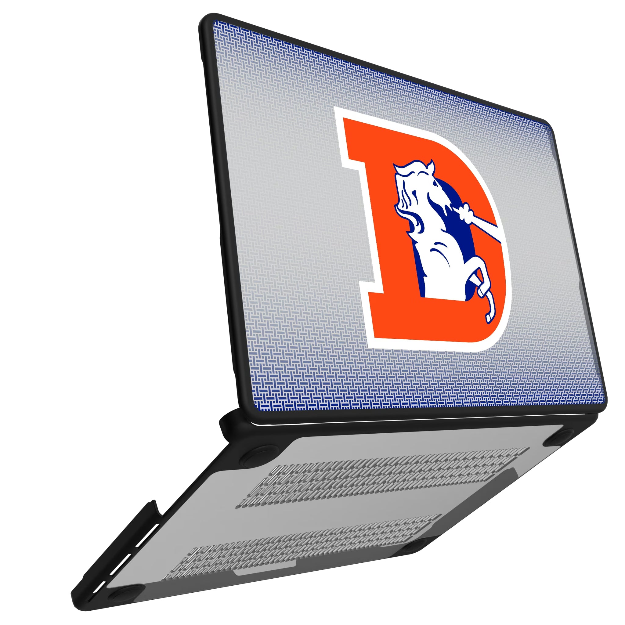 Denver Broncos 1993-1996 Historic Collection Linen MacBook Laptop Case for Apple MacBook#Device_MacBook Pro (14-inch, 2021) / MacBook Pro (14-inch, 2023) / MacBook Pro (14-inch, 2024)