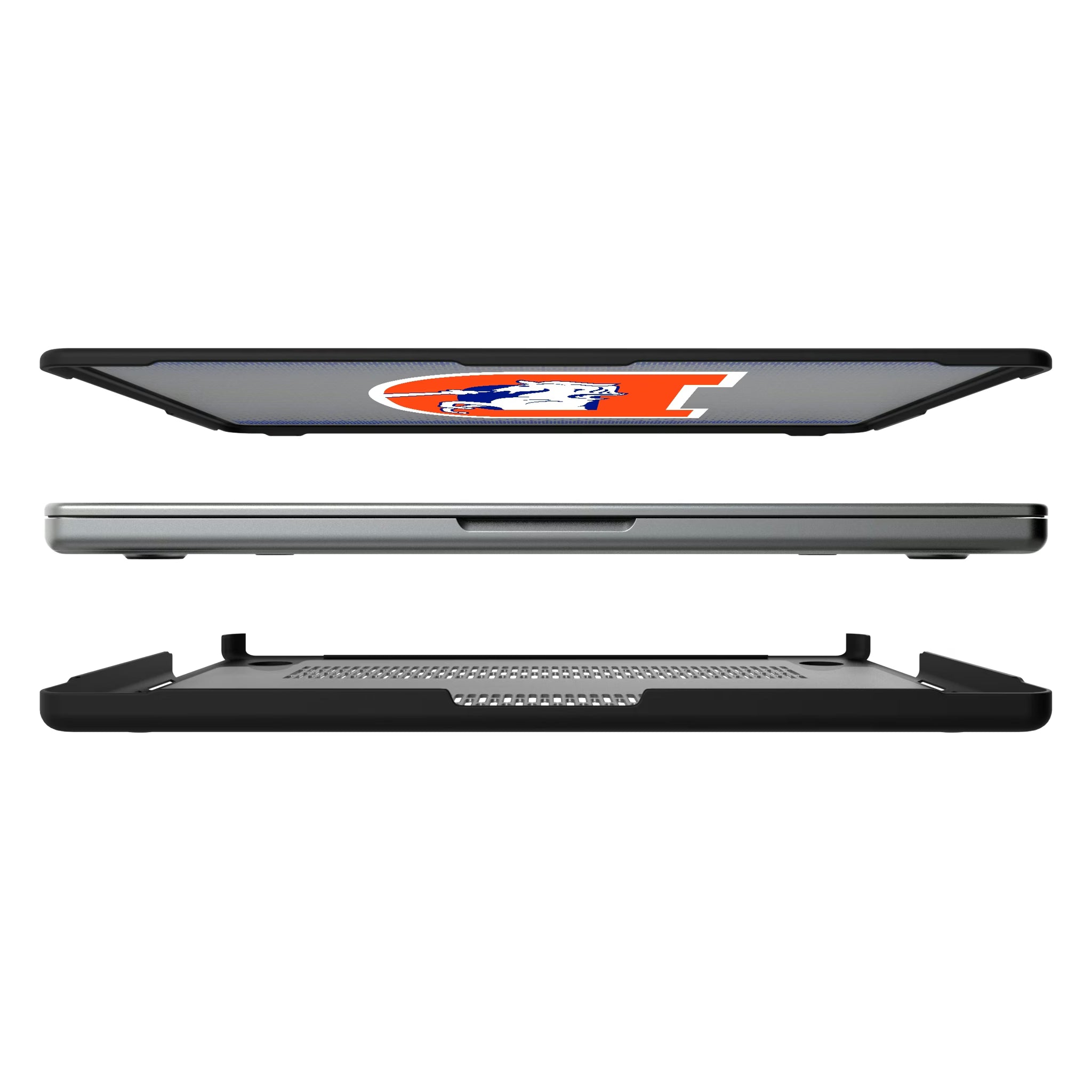 Denver Broncos 1993-1996 Historic Collection Linen MacBook Laptop Case for Apple MacBook#Device_MacBook Pro (14-inch, 2021) / MacBook Pro (14-inch, 2023) / MacBook Pro (14-inch, 2024)